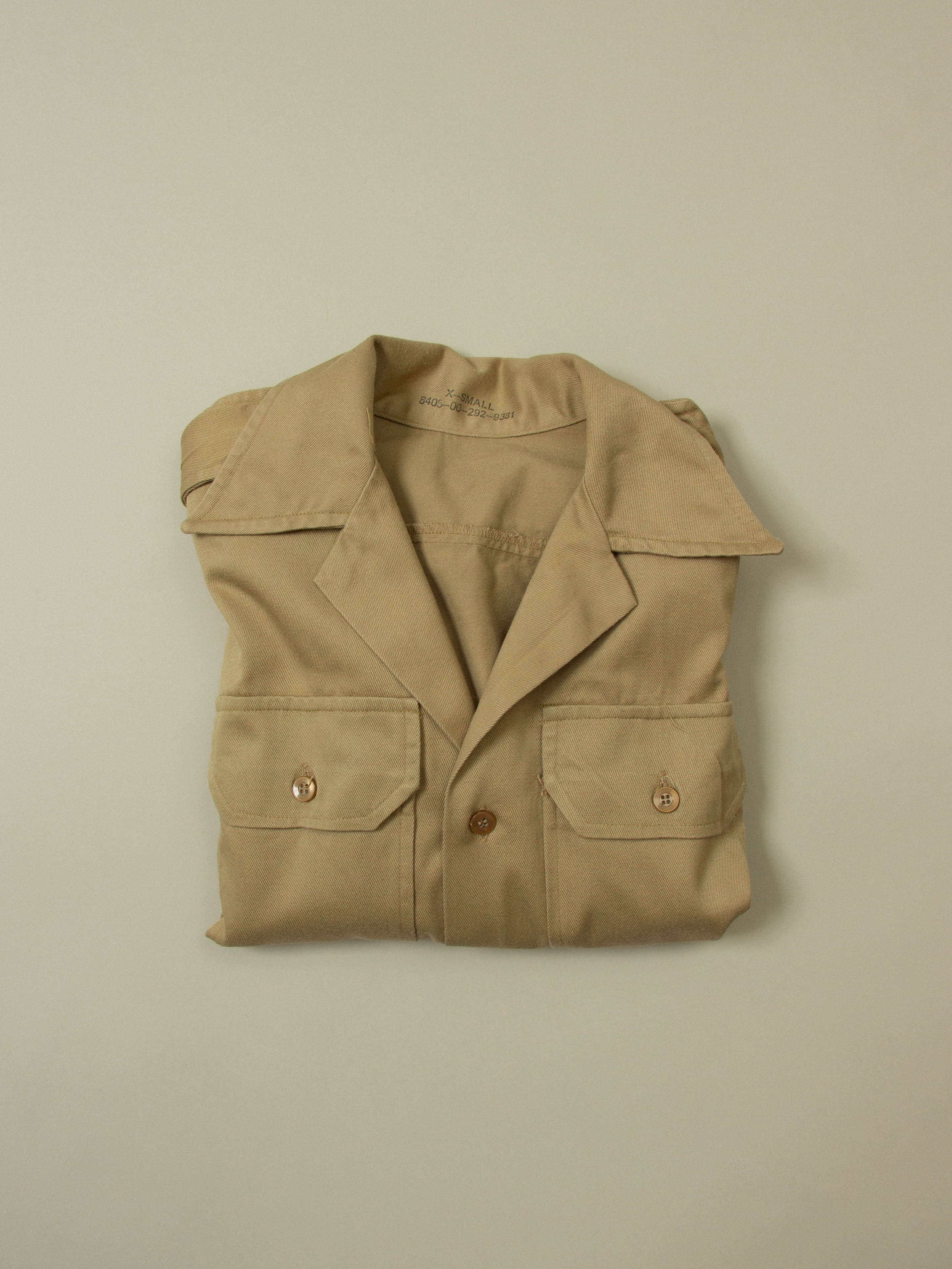Vtg 1970s US Army Short Sleeve Officer Shirt (XS) - Image 6