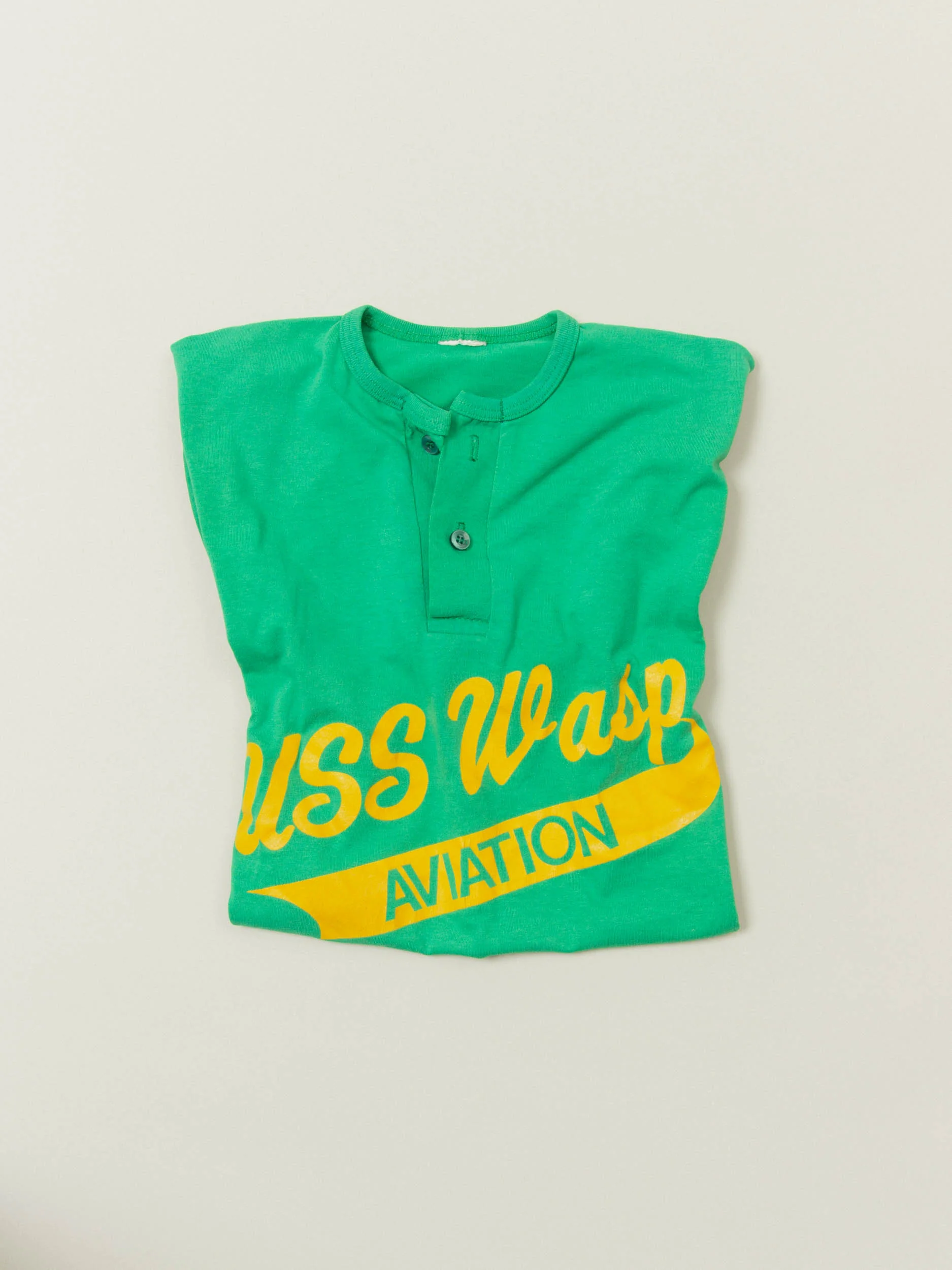 Vtg 1970s US Navy 'USS Wasp Aviation' Single Stitch Sports Tee (M) - Image 6