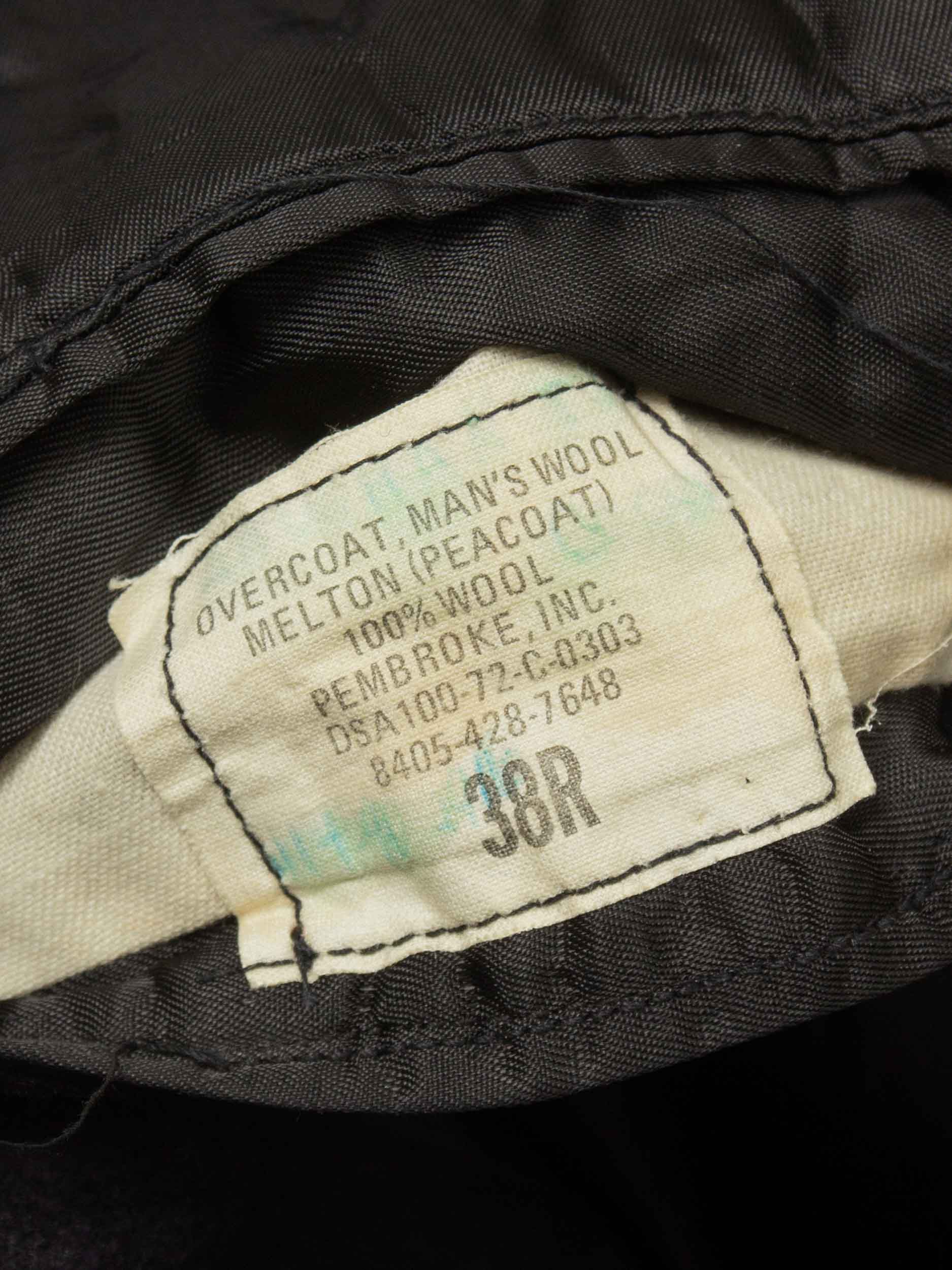 Vtg 1970s US Navy Wool Peacoat - Made in USA (M/L) - Image 5