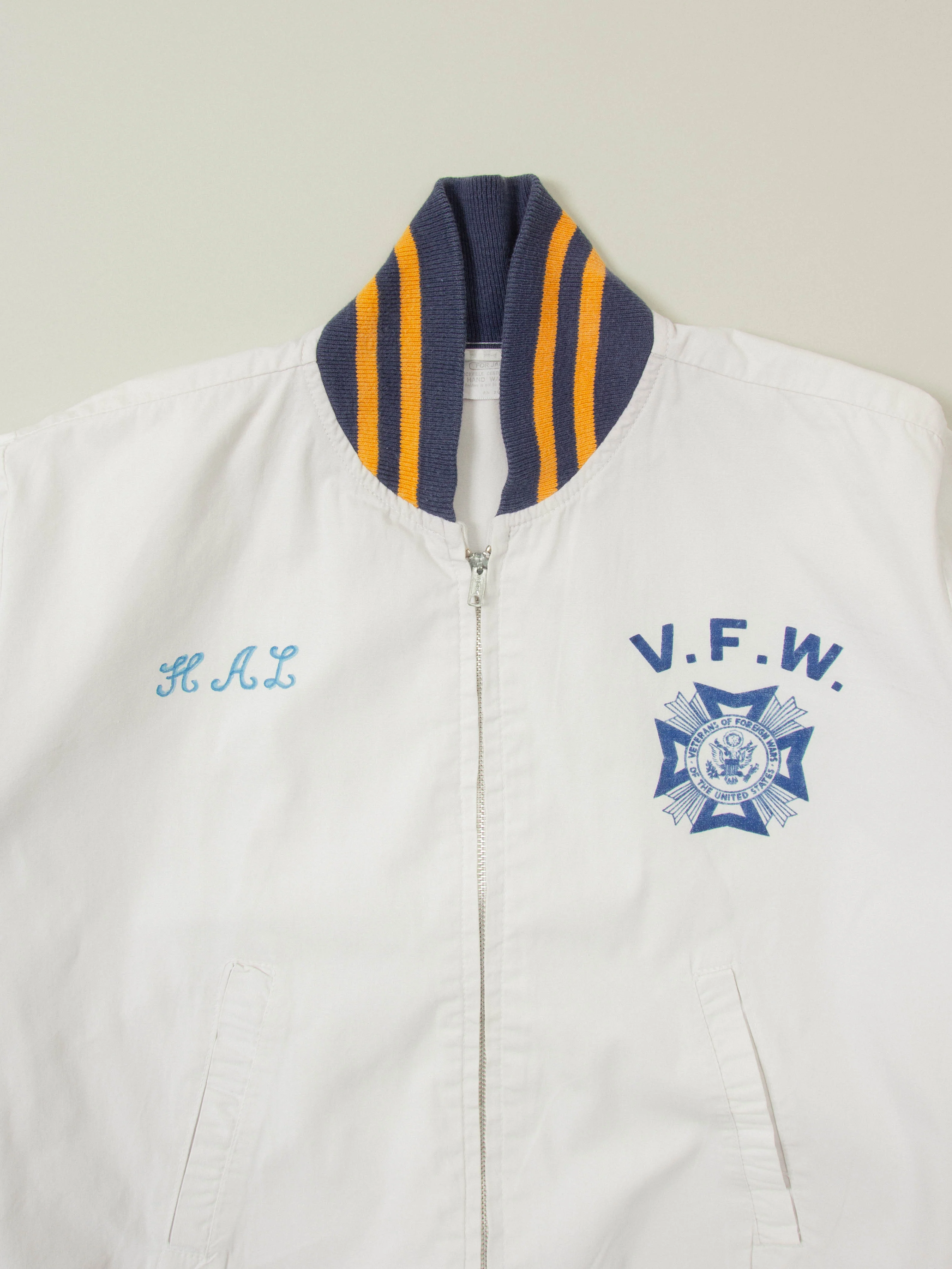 Vtg 1970s US Veterans of Foreign Wars Sports Jacket (M) - Image 3