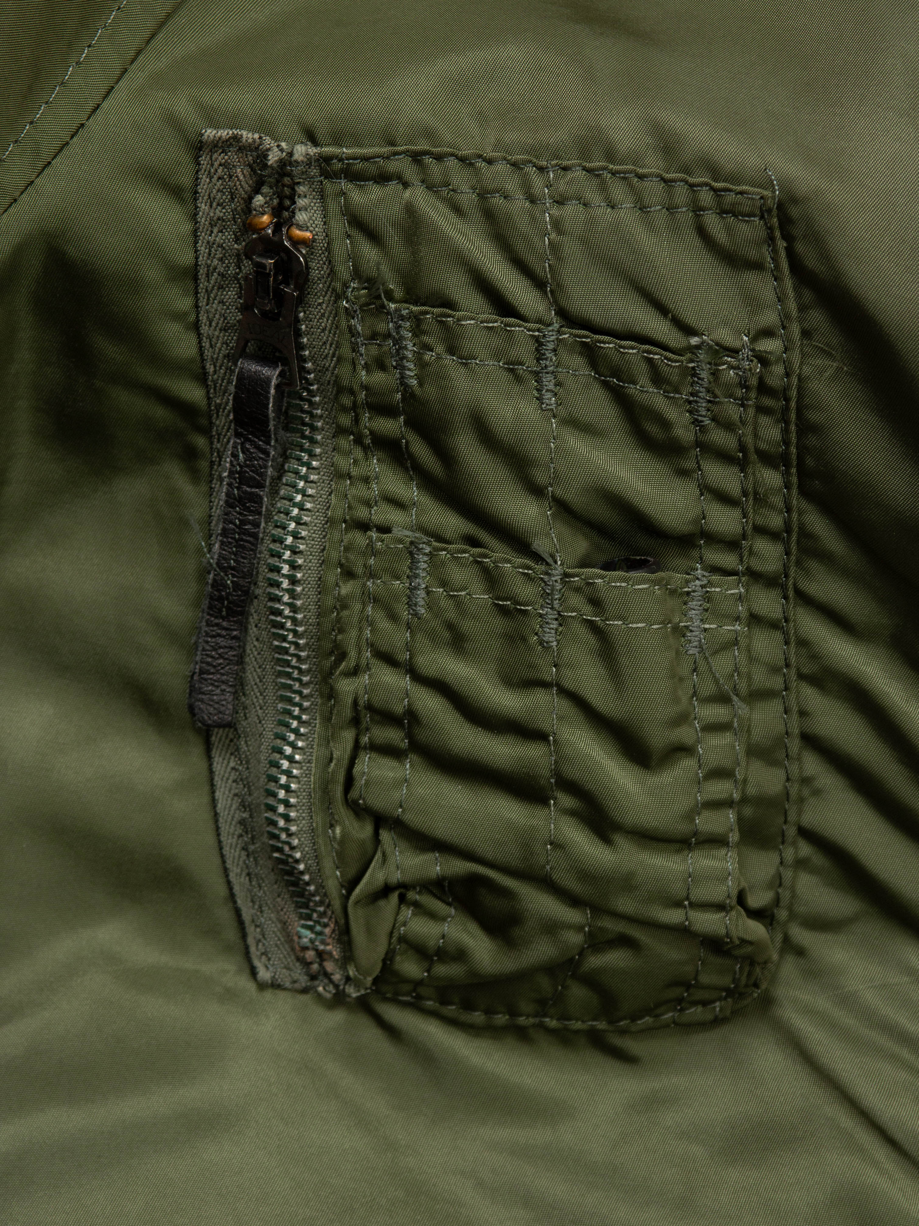 Vtg 1970s USAF N-2B Flight Bomber Jacket (XL) - Image 7