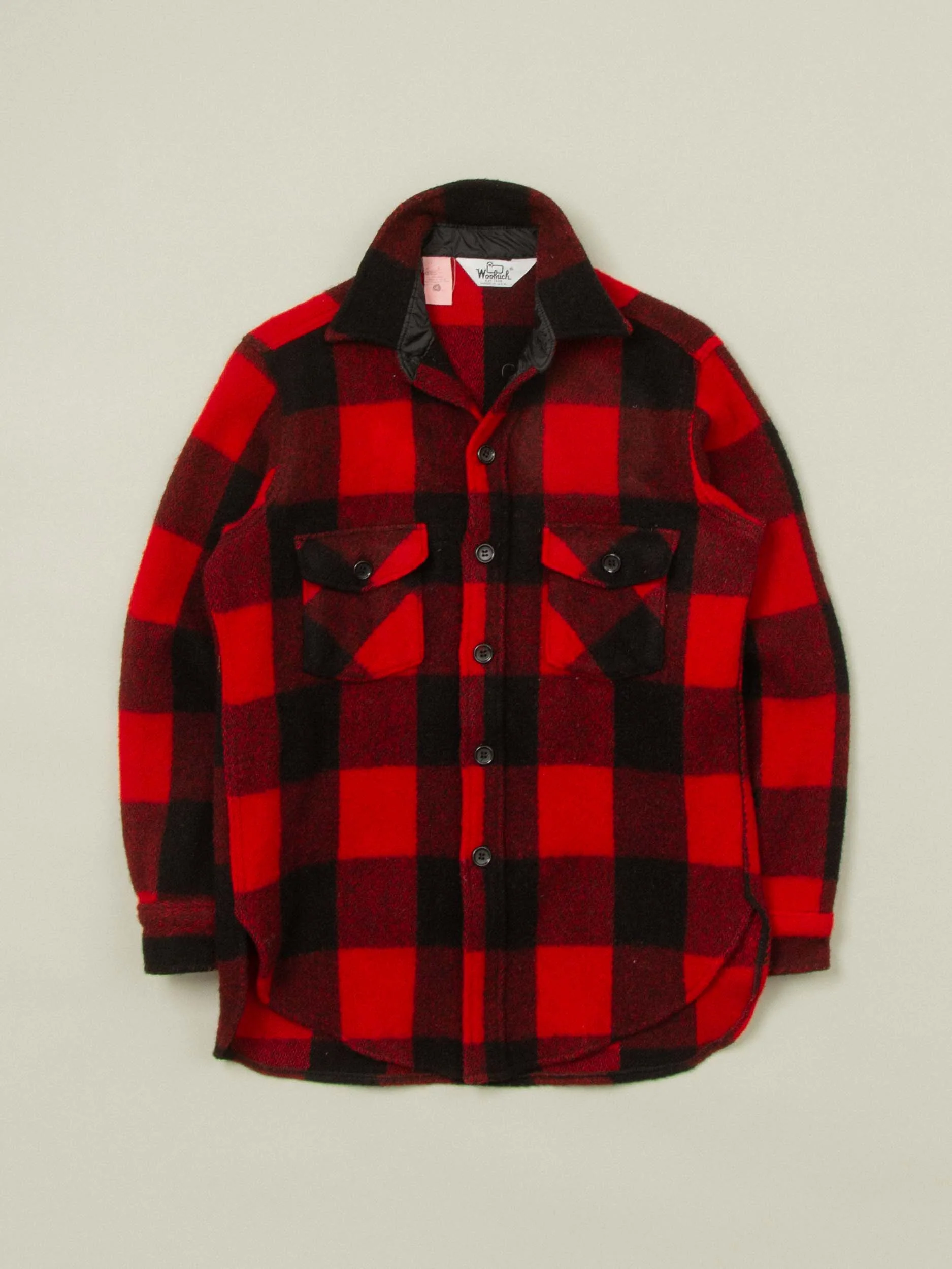 Vtg 1970s Woolrich Buffalo Plaid Shirt – Made in USA (M)