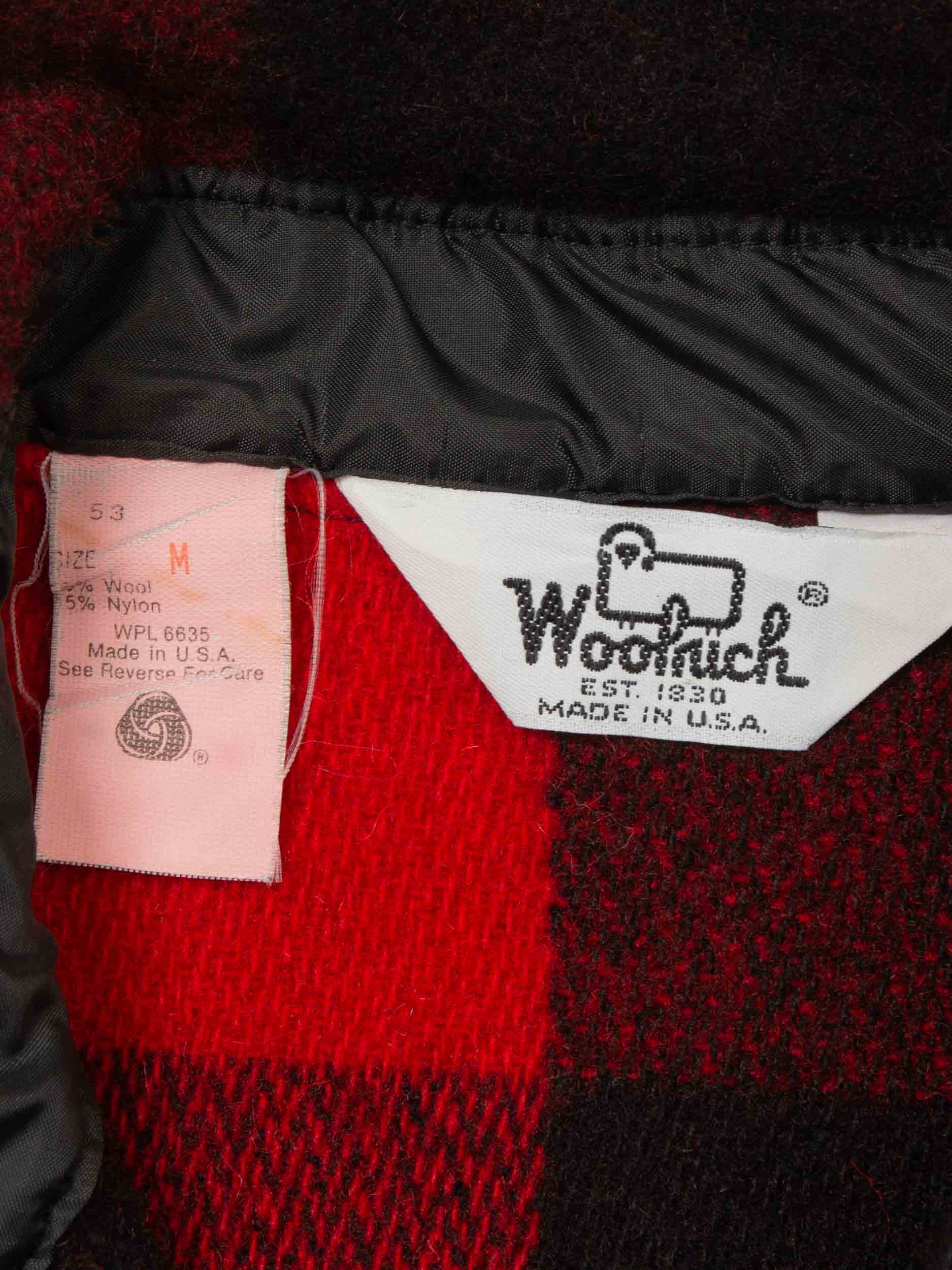 Vtg 1970s Woolrich Buffalo Plaid Shirt – Made in USA (M) - Image 3
