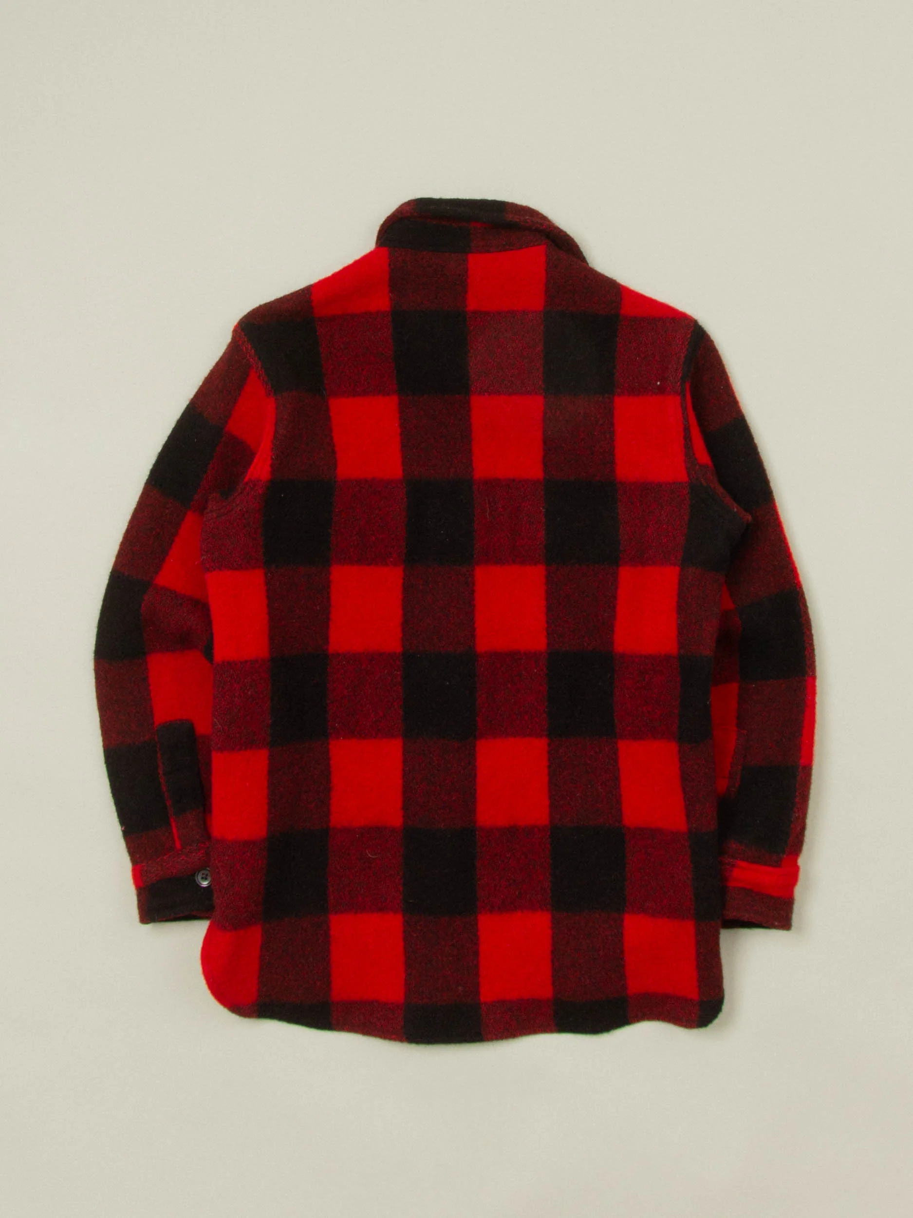 Vtg 1970s Woolrich Buffalo Plaid Shirt – Made in USA (M) - Image 6