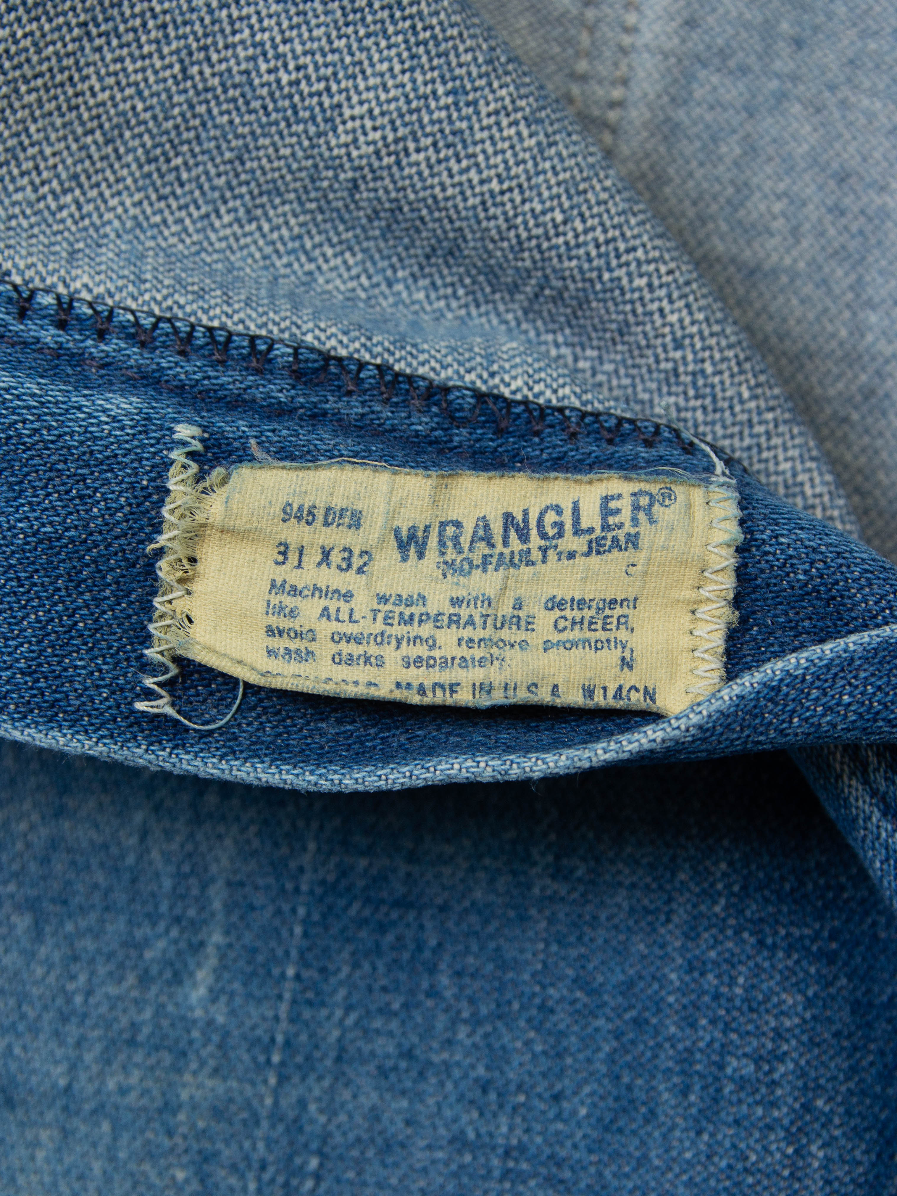 Vtg 1970s Wrangler Bootcut Jeans - Made in USA (30x32) - Image 4