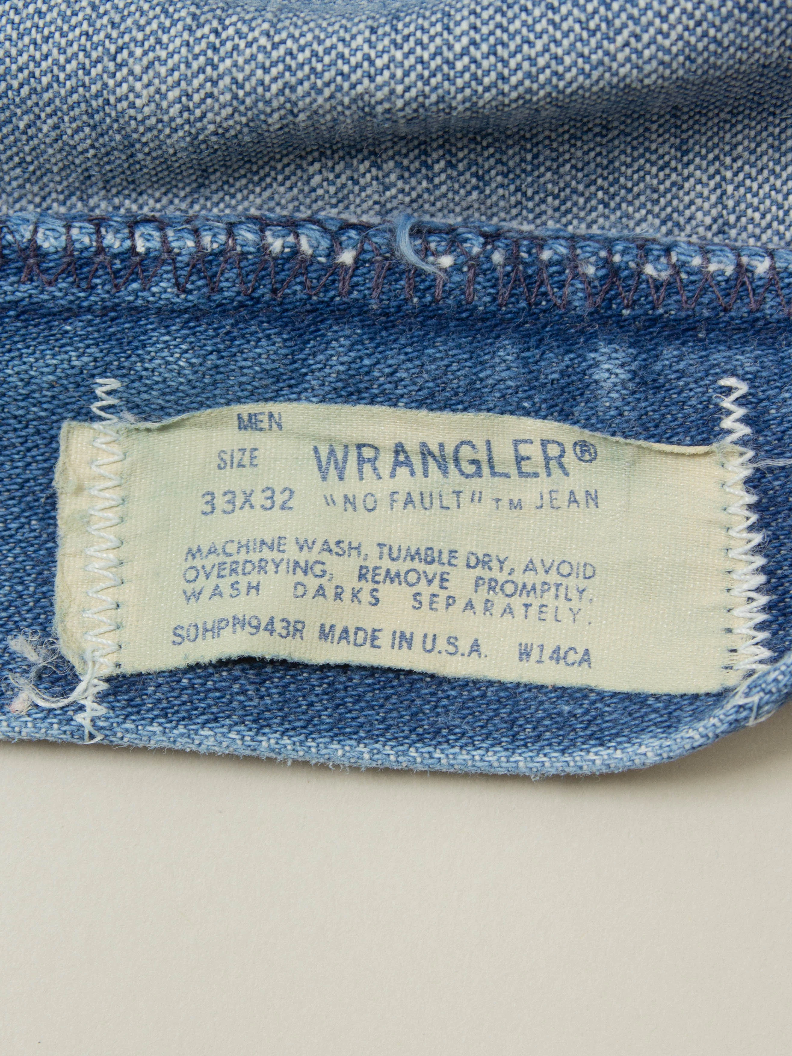 Vtg 1970s Wrangler Bootcut Jeans - Made in USA (32x31) - Image 6