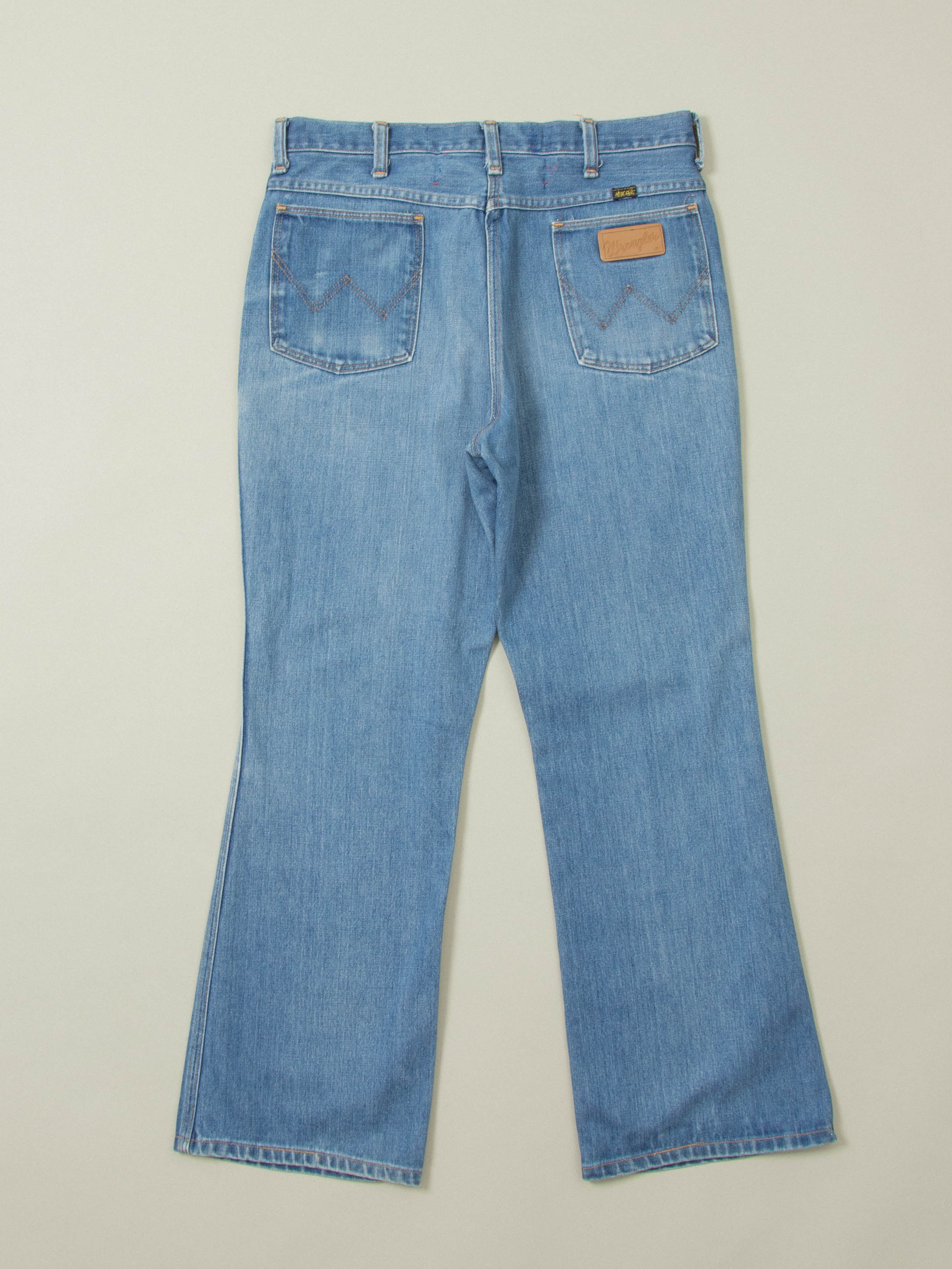 Vtg 1970s Wrangler Bootcut Jeans - Made in USA (34x29) - Image 3
