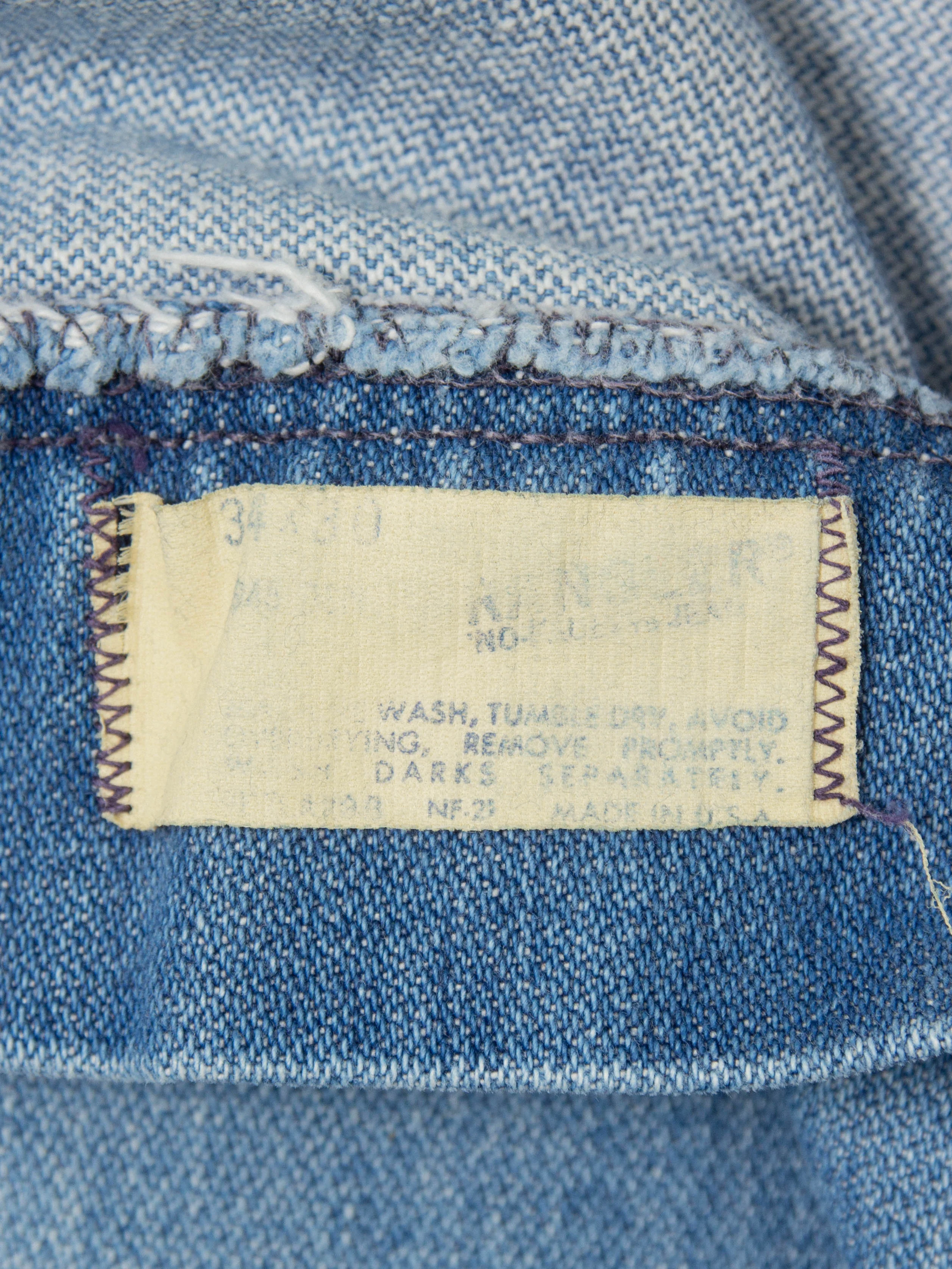 Vtg 1970s Wrangler Bootcut Jeans - Made in USA (34x29) - Image 4
