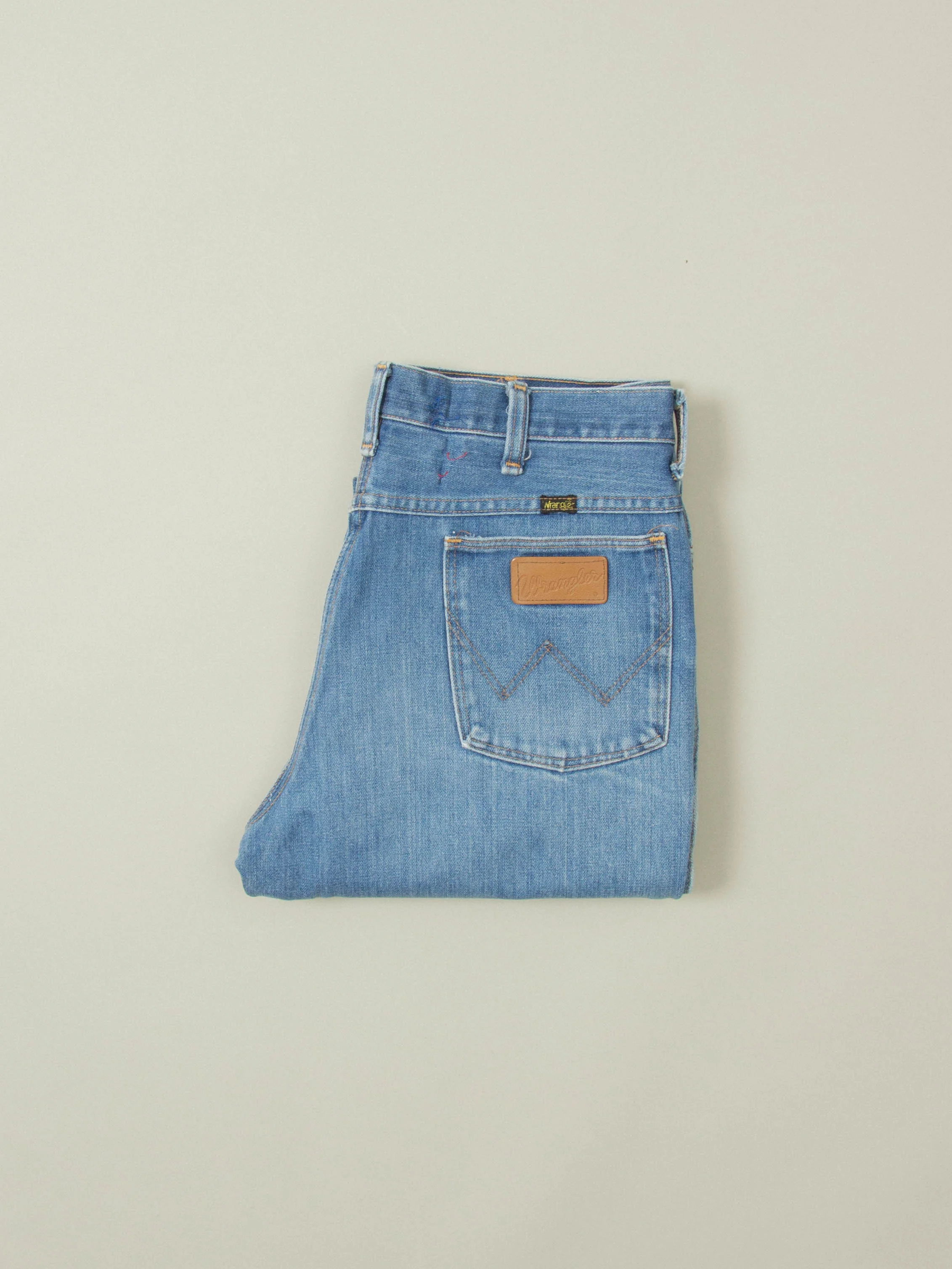 Vtg 1970s Wrangler Bootcut Jeans - Made in USA (34x29) - Image 6