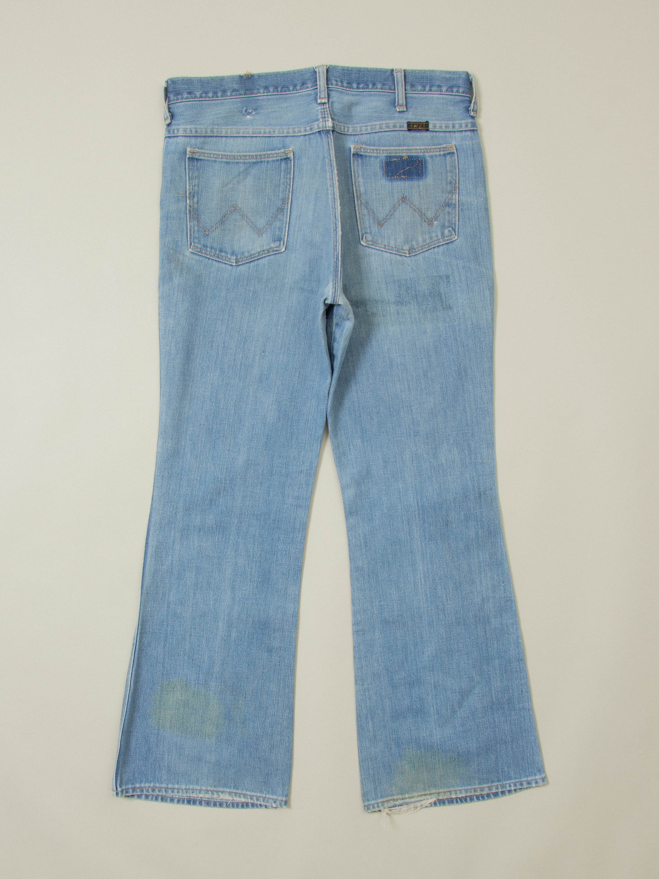 Vtg 1970s Wrangler Bootcut Jeans – Made in USA (34x31) - Image 2
