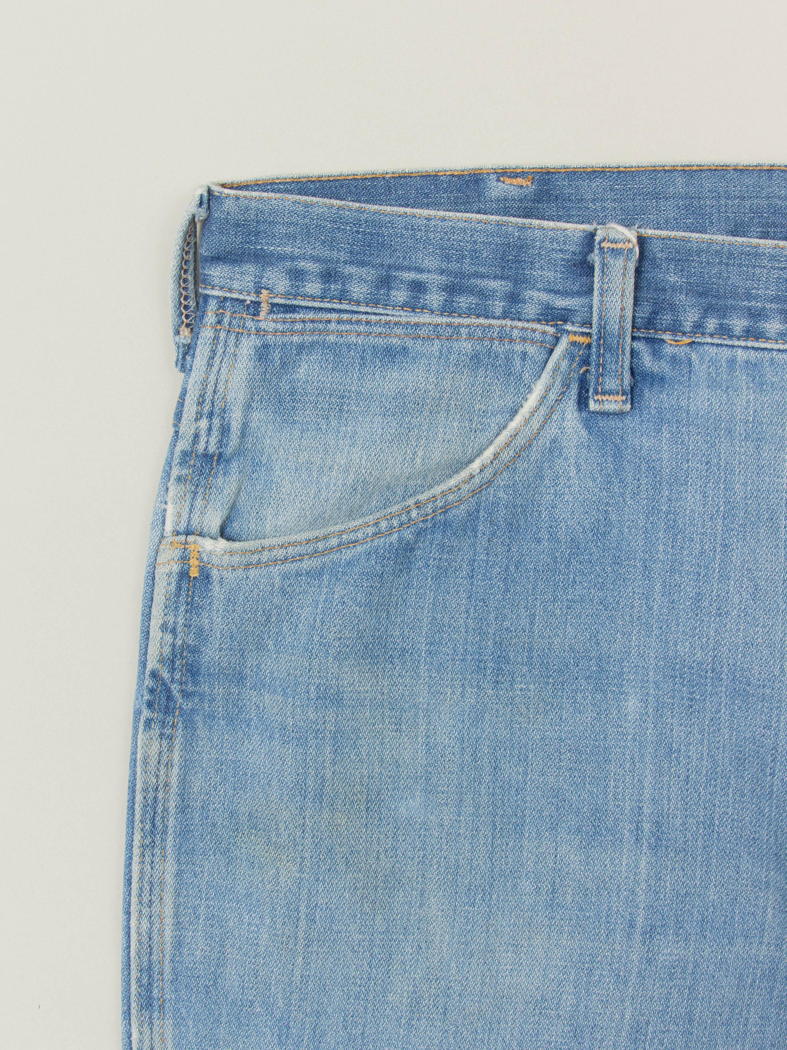 Vtg 1970s Wrangler Bootcut Jeans – Made in USA (34x31) - Image 6