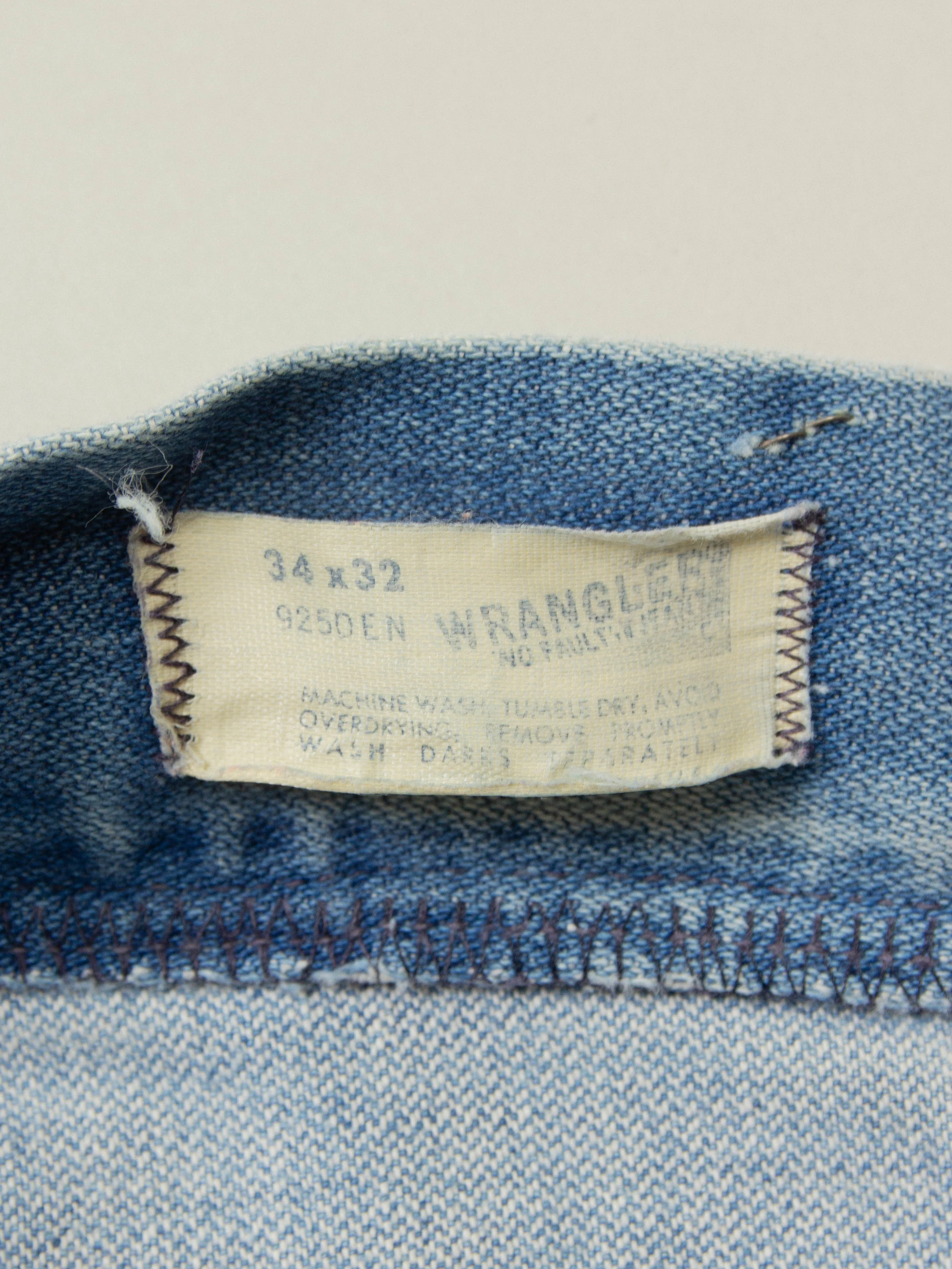 Vtg 1970s Wrangler Bootcut Jeans – Made in USA (34x31) - Image 7