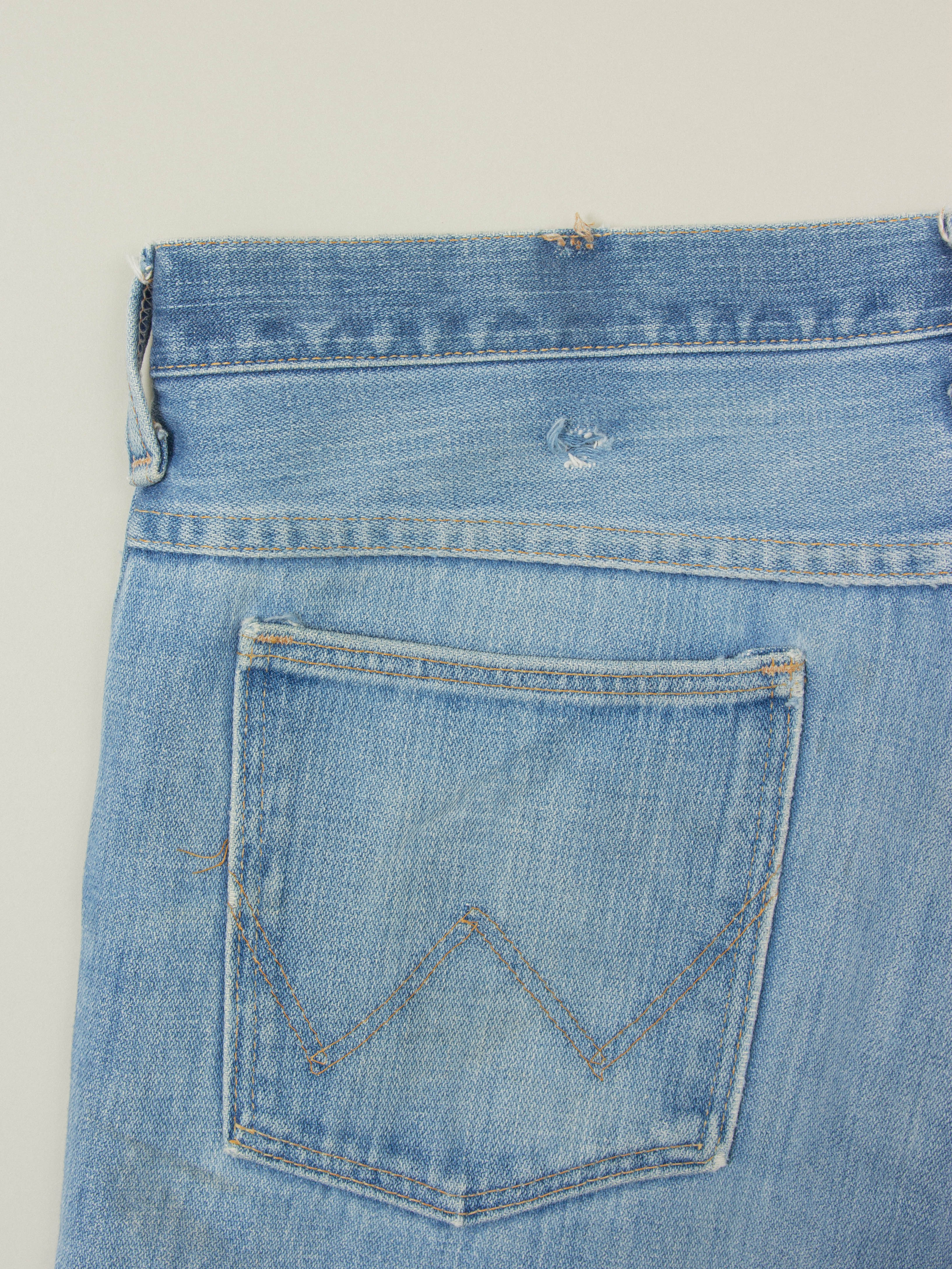 Vtg 1970s Wrangler Bootcut Jeans – Made in USA (34x31) - Image 8