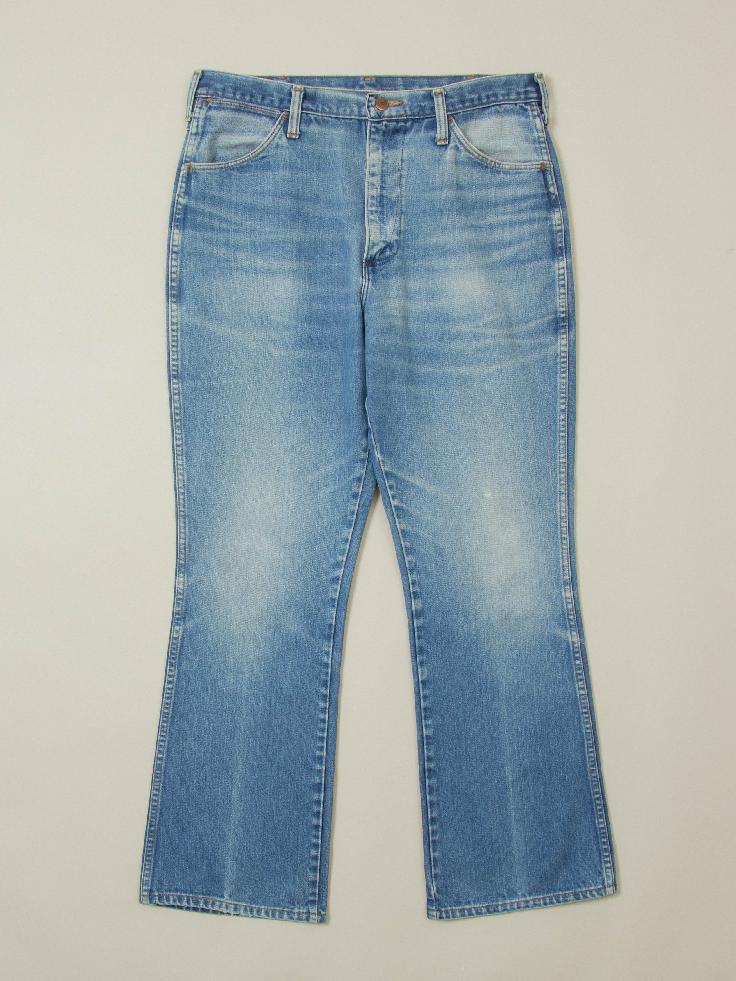 Vtg 1970s Wrangler Bootcut Jeans - Made in USA (34x31)