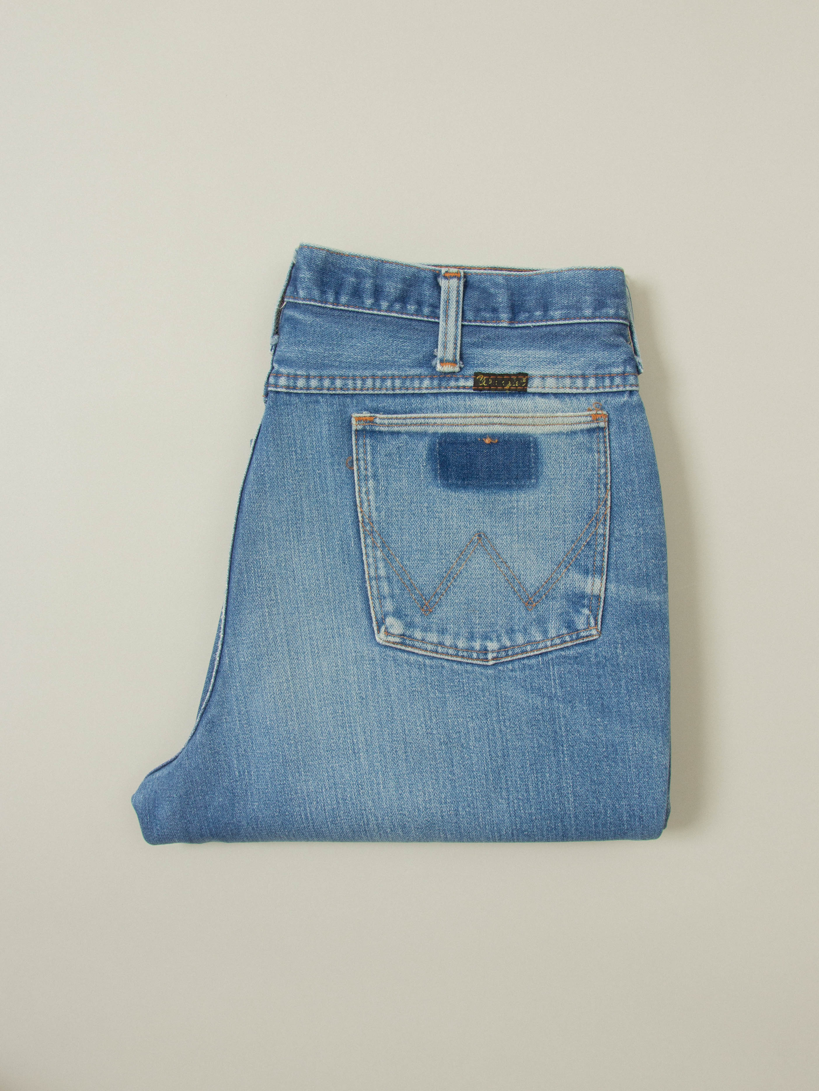 Vtg 1970s Wrangler Bootcut Jeans - Made in USA (34x31) - Image 6