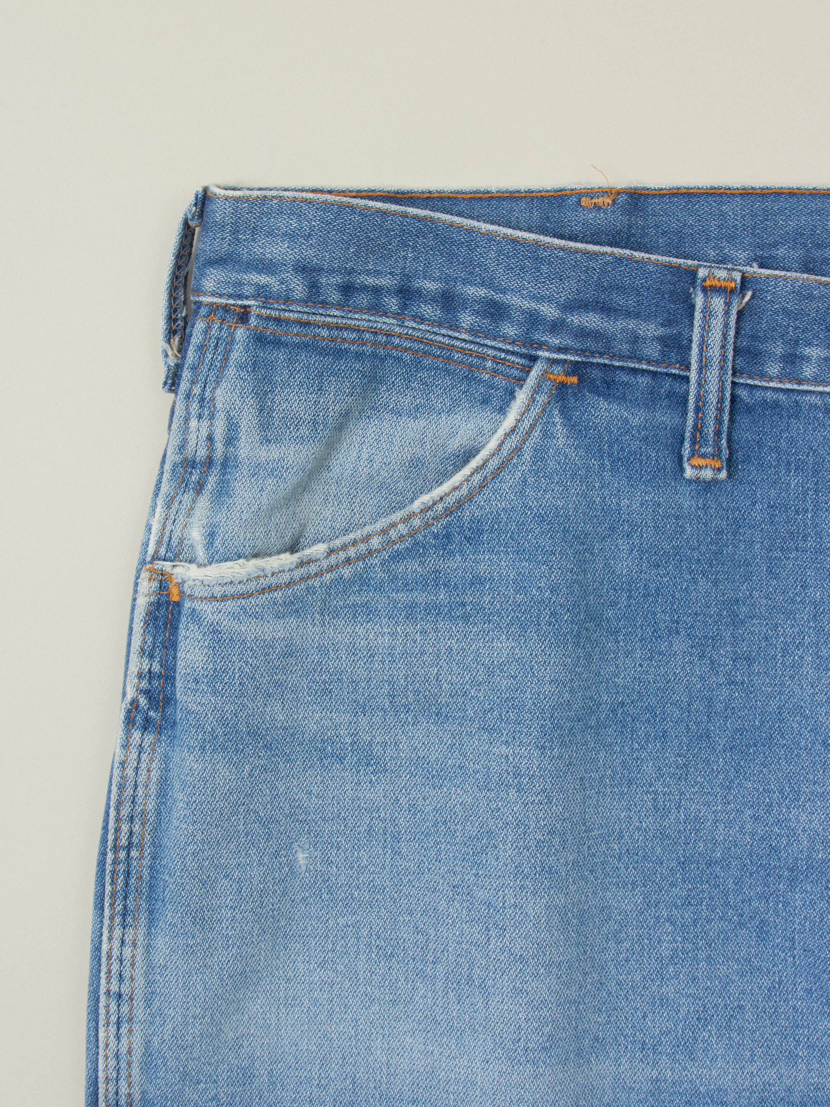 Vtg 1970s Wrangler Bootcut Jeans - Made in USA (36x30) - Image 6