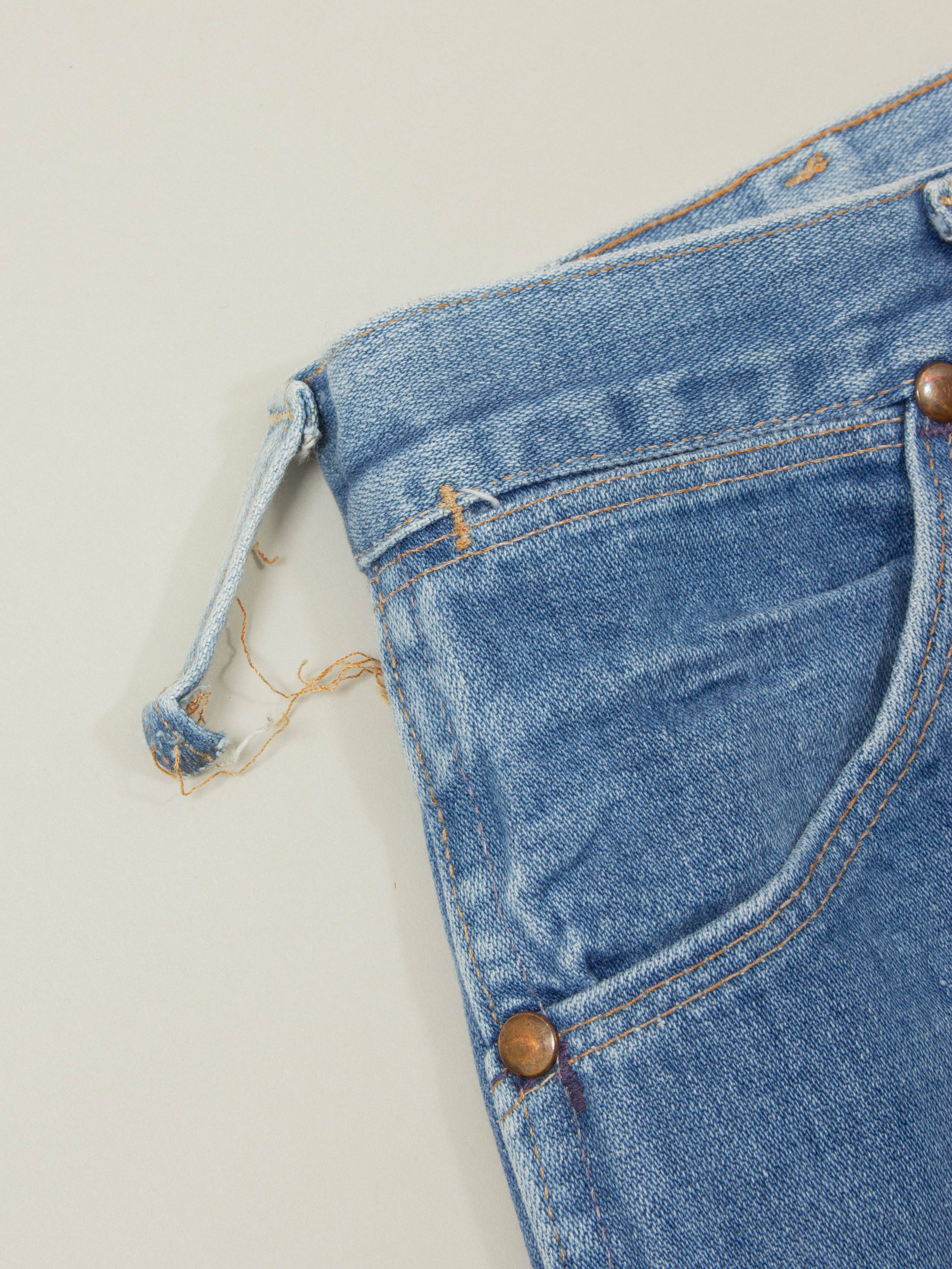Vtg 1970s Wrangler Bootcut Jeans - Made in USA (28x34) - Image 3