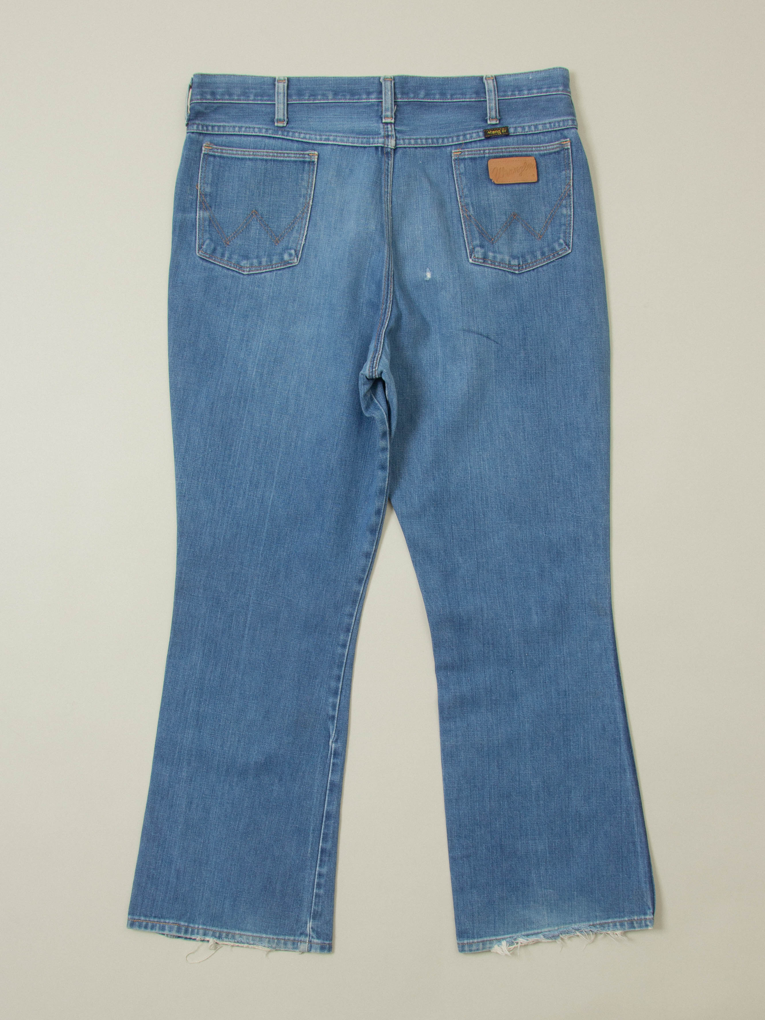Vtg 1970s Wrangler Bootcut Jeans – Made in USA (38x31) - Image 3