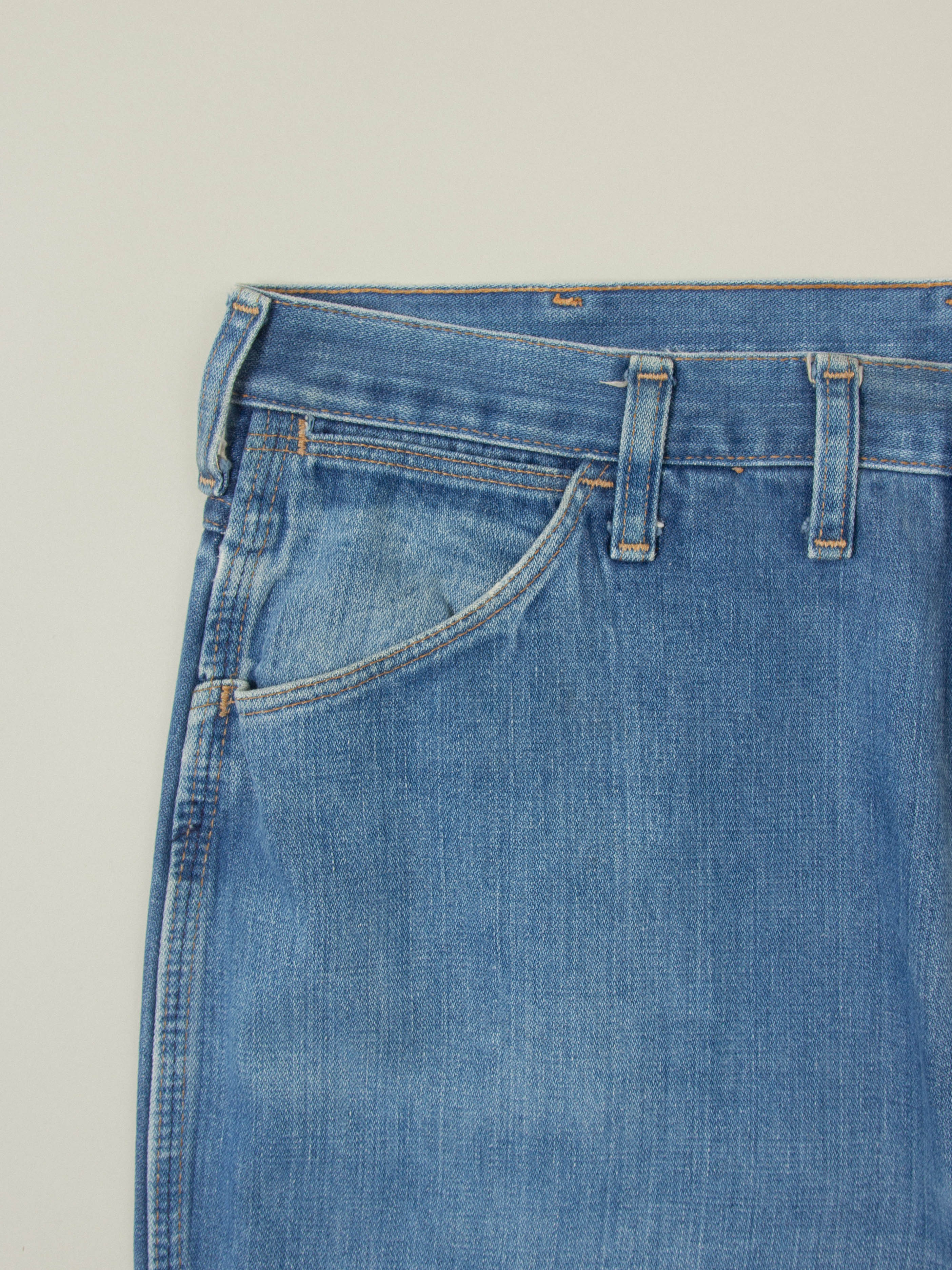 Vtg 1970s Wrangler Bootcut Jeans – Made in USA (38x31) - Image 5