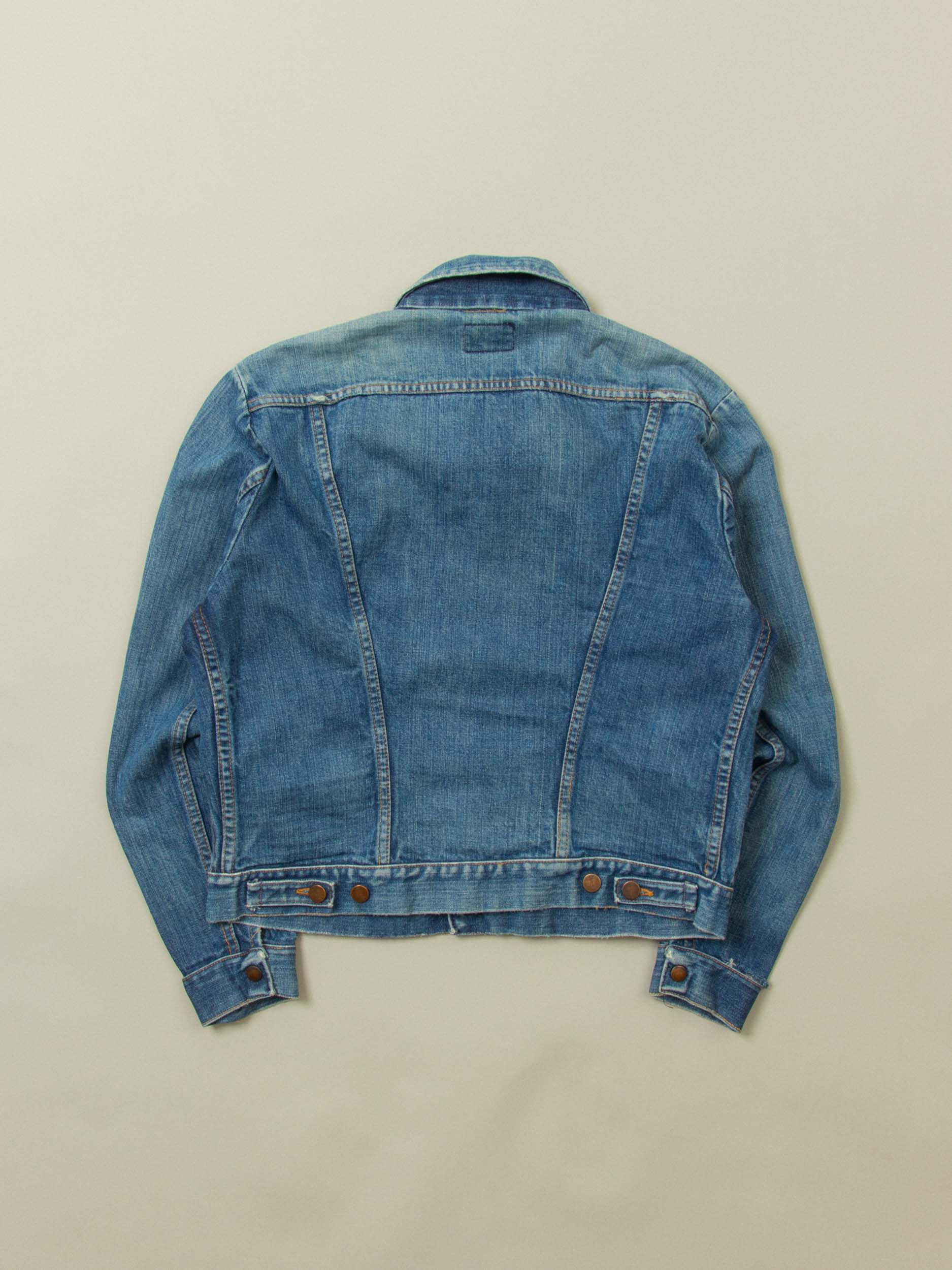 Vtg 1970s Wrangler Denim Jacket – Made in USA (S) - Image 4