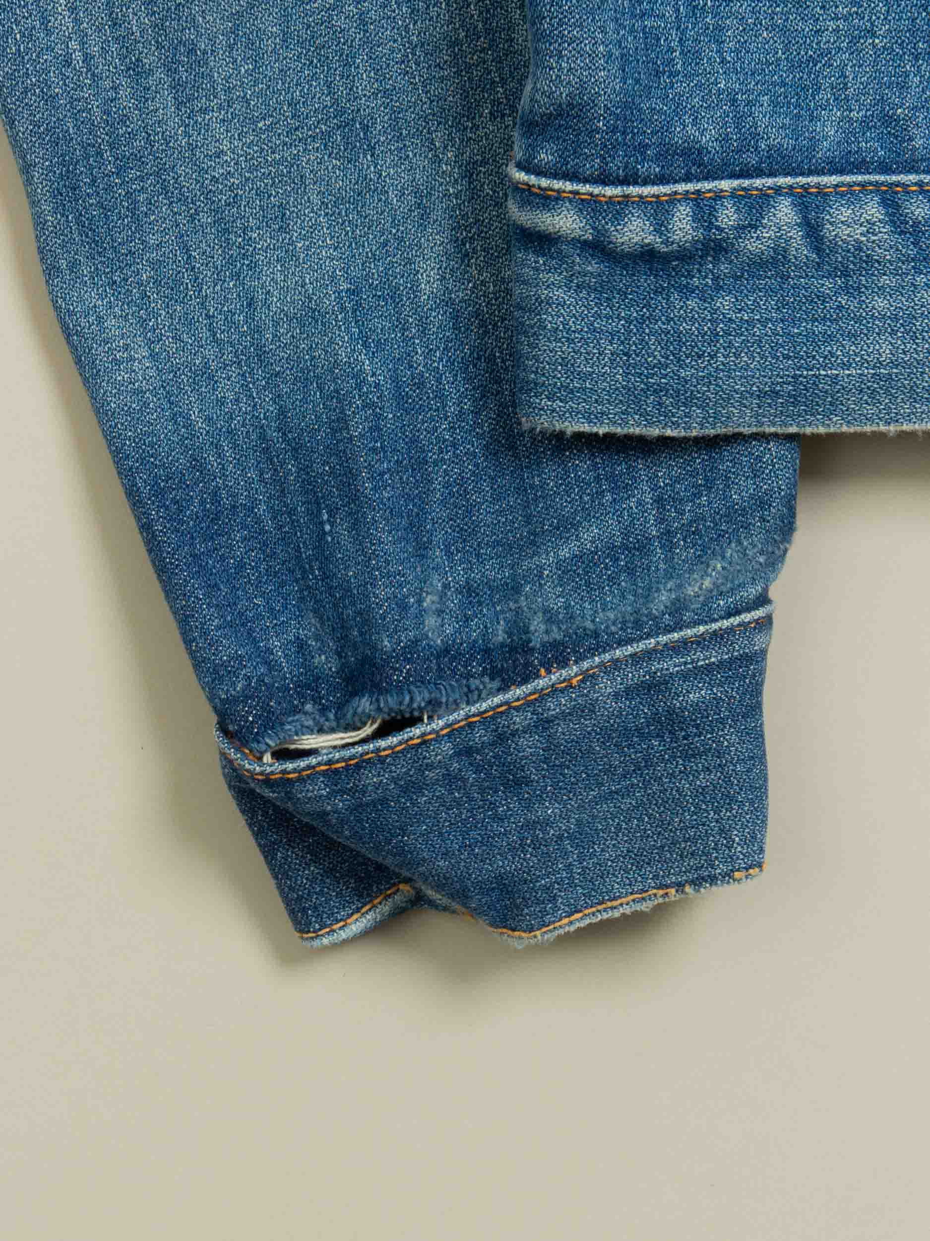 Vtg 1970s Wrangler Denim Jacket – Made in USA (S) - Image 9