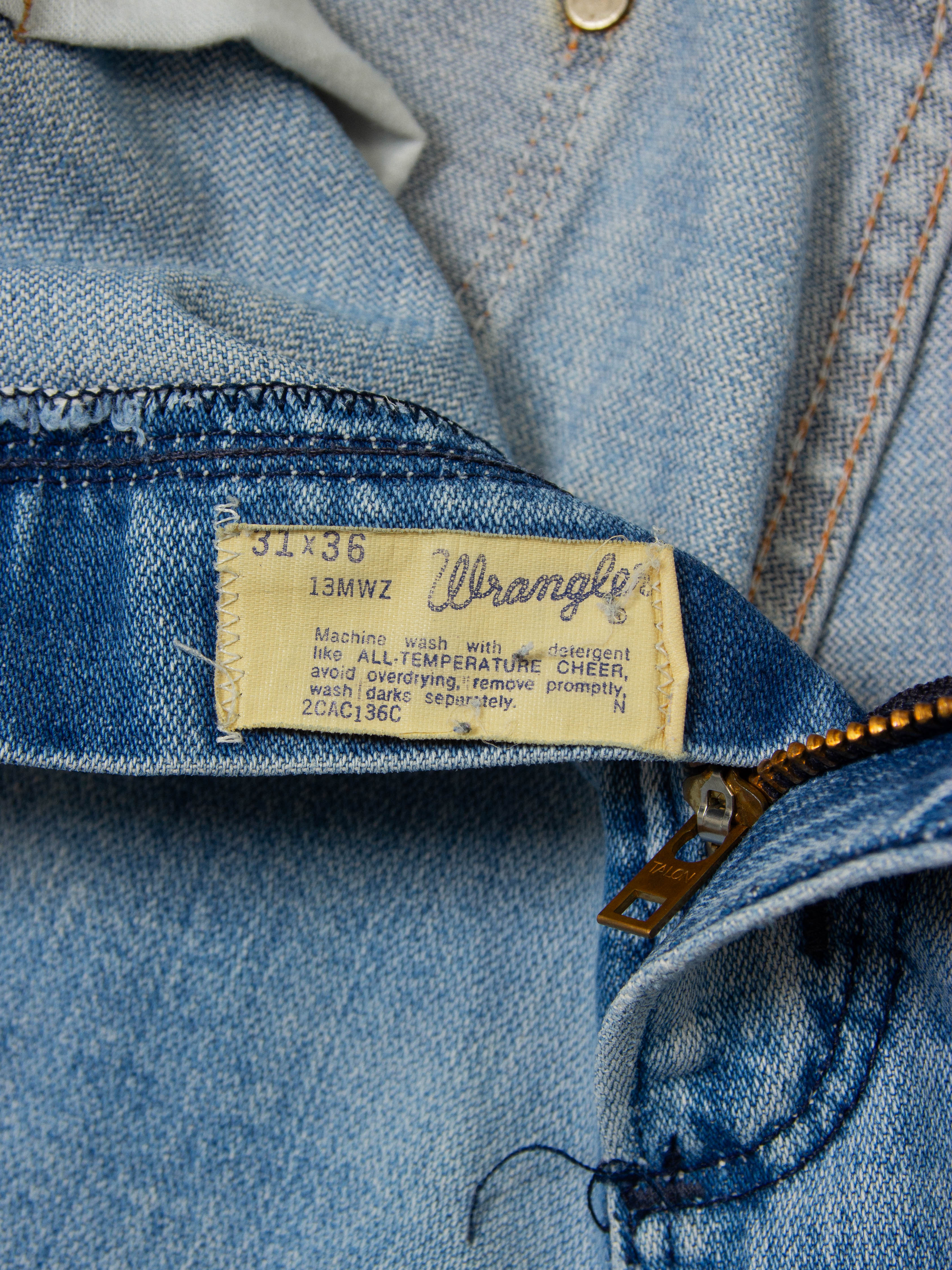 Vtg 1970s Wrangler Jeans - Made in USA (30x35) - Image 5