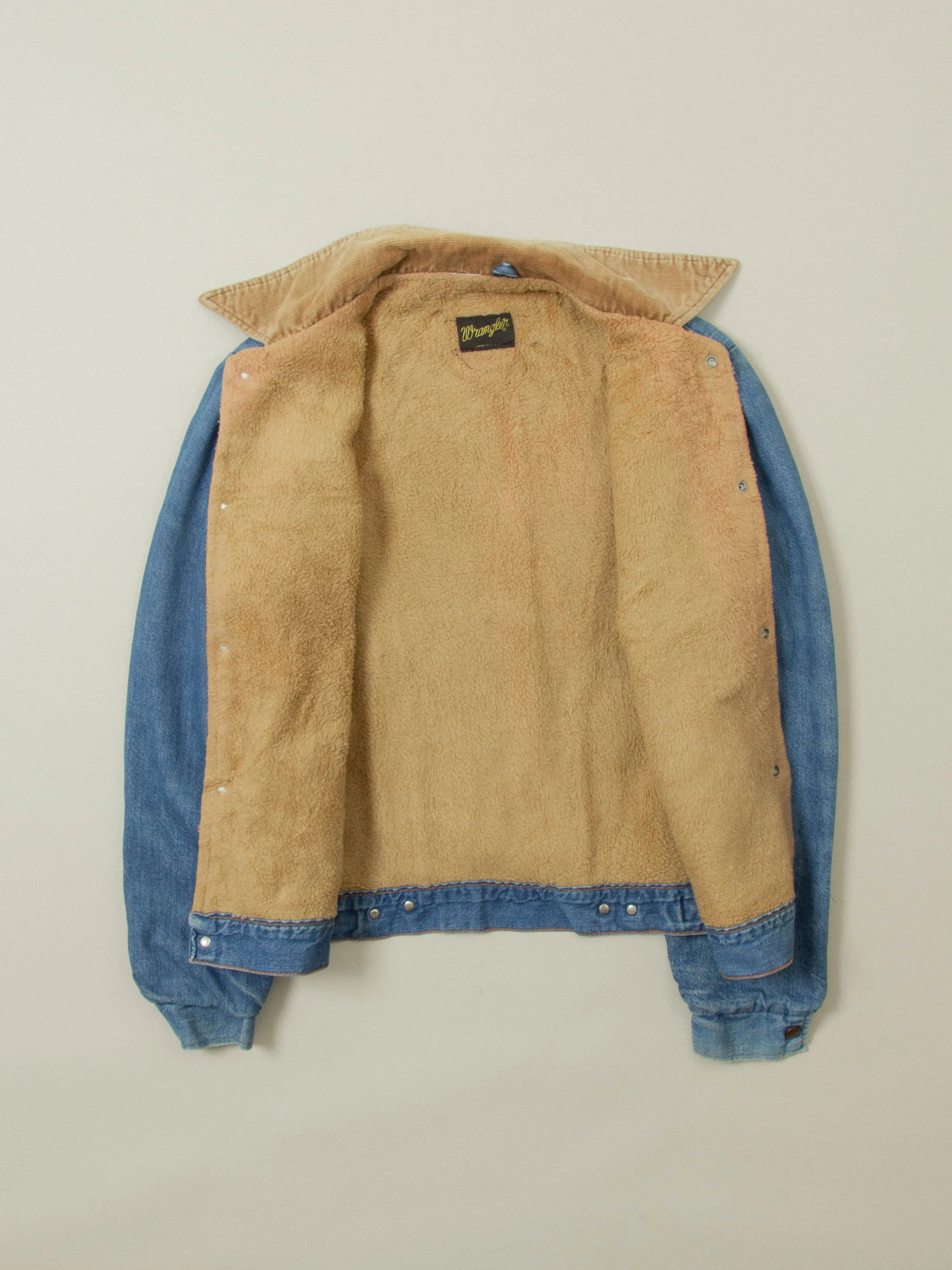 Vtg 1970s Wrangler Lined Denim Jacket - Made in USA (S) - Image 3