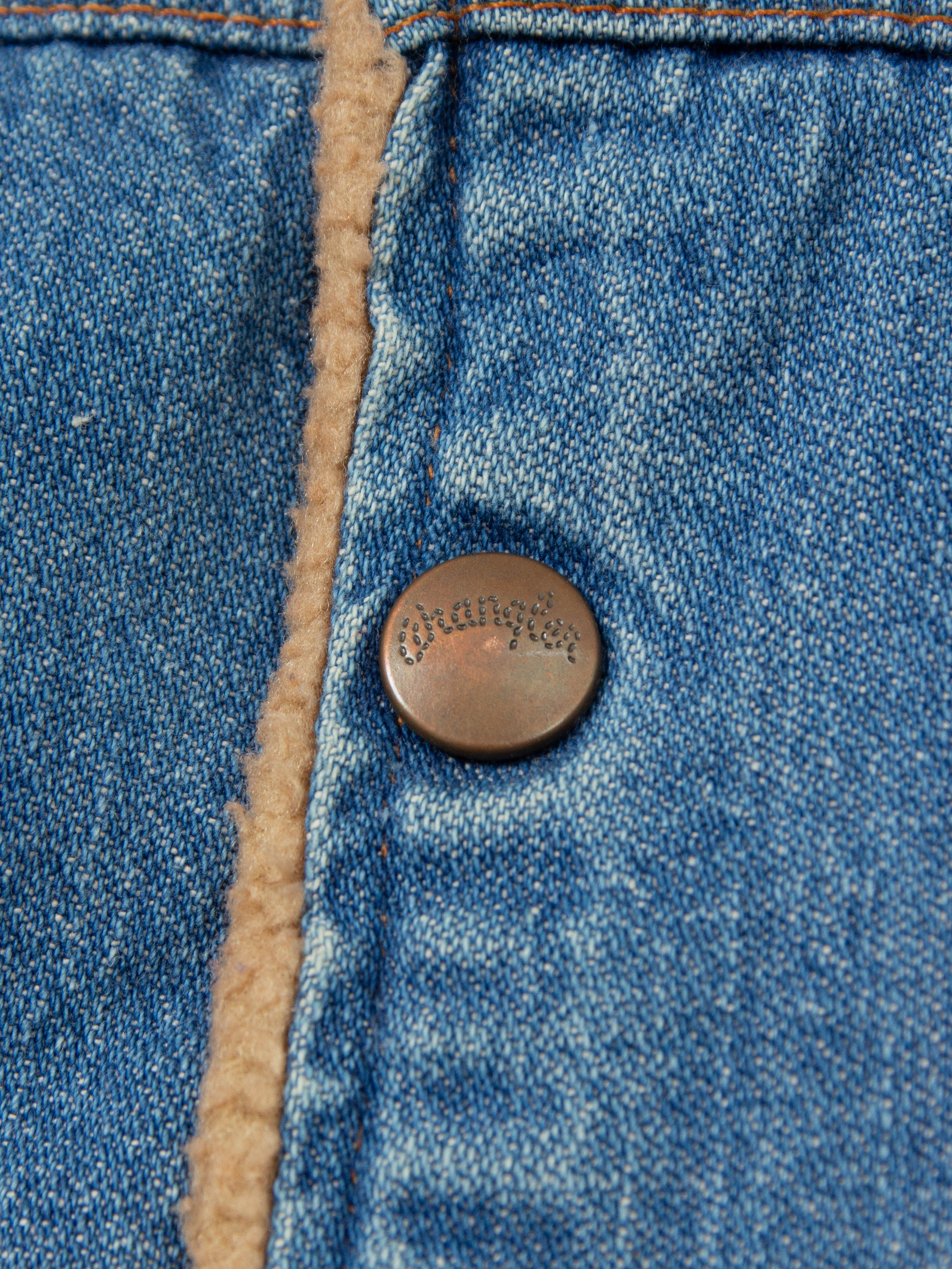 Vtg 1970s Wrangler Lined Denim Jacket - Made in USA (S) - Image 5