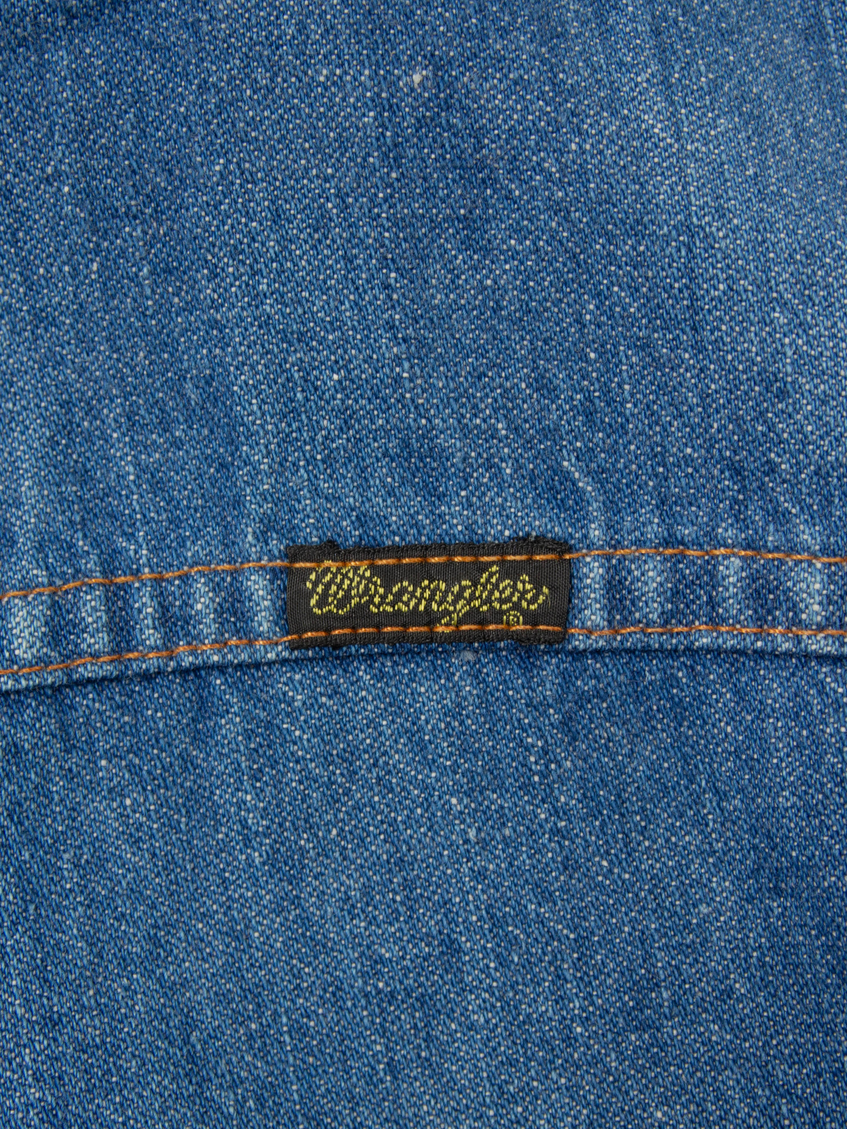 Vtg 1970s Wrangler Lined Denim Jacket - Made in USA (S) - Image 6