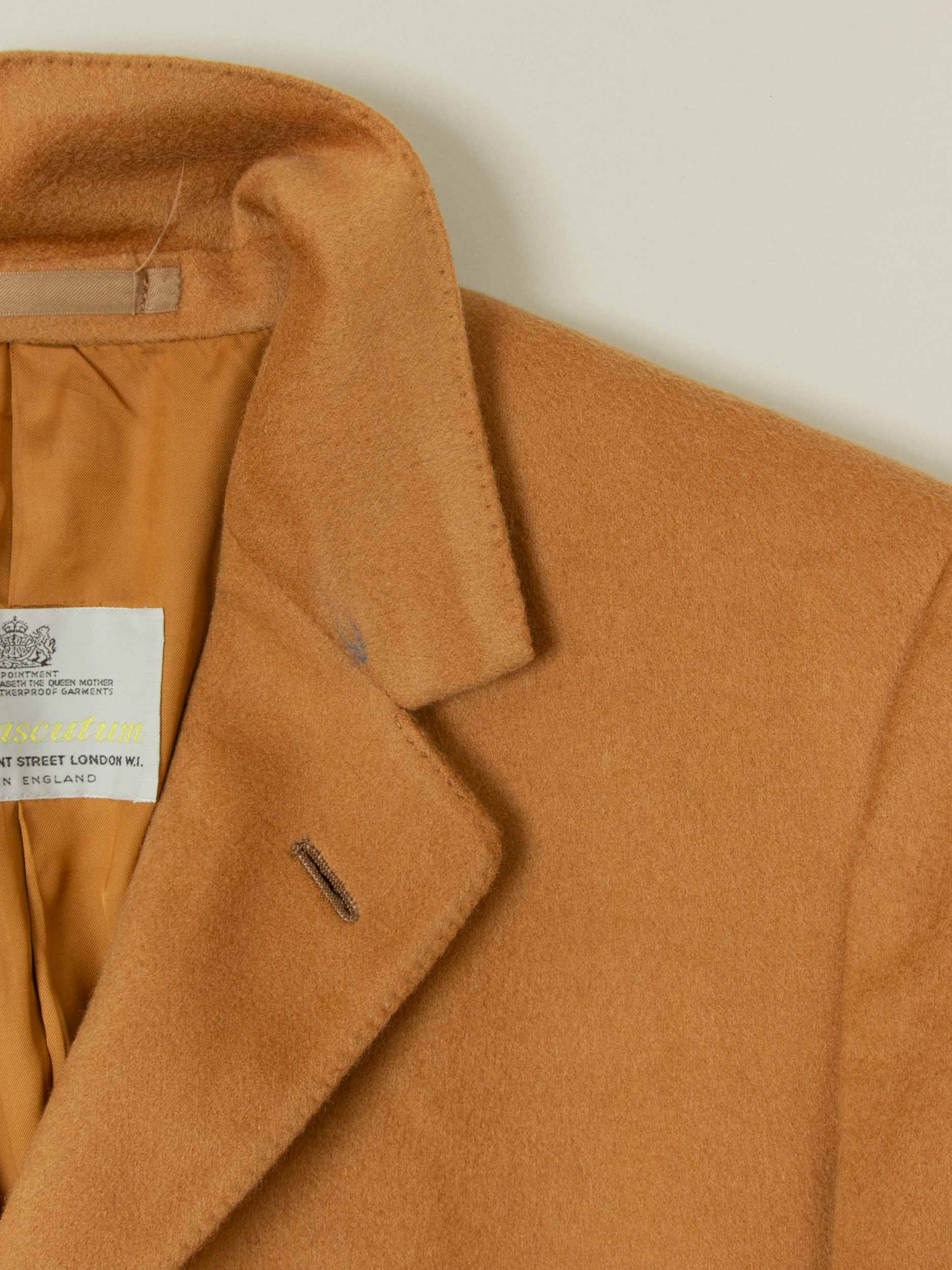 Vtg 1980s Aquascutum Cashmere Coat – Made in England (M) - Image 2