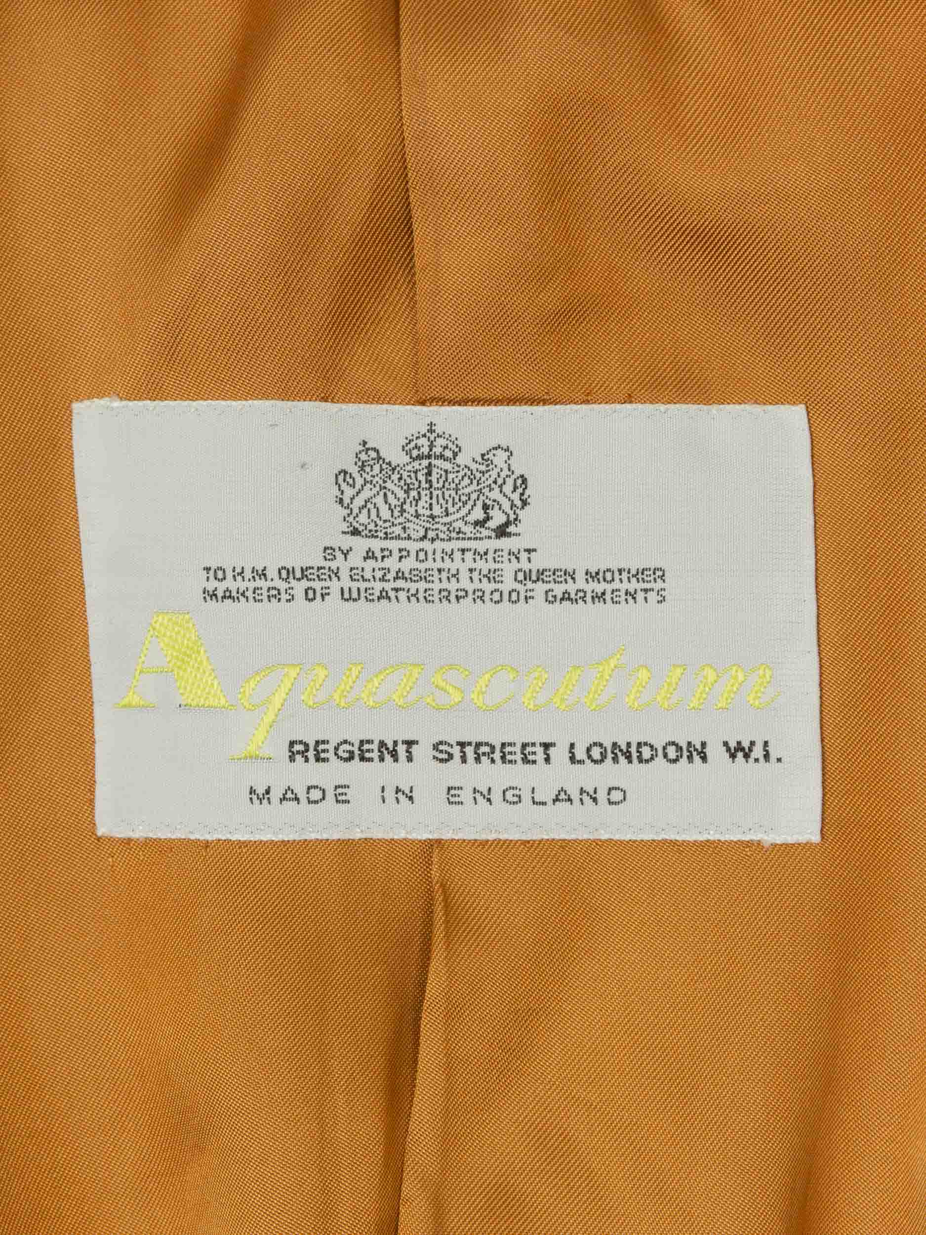 Vtg 1980s Aquascutum Cashmere Coat – Made in England (M) - Image 3