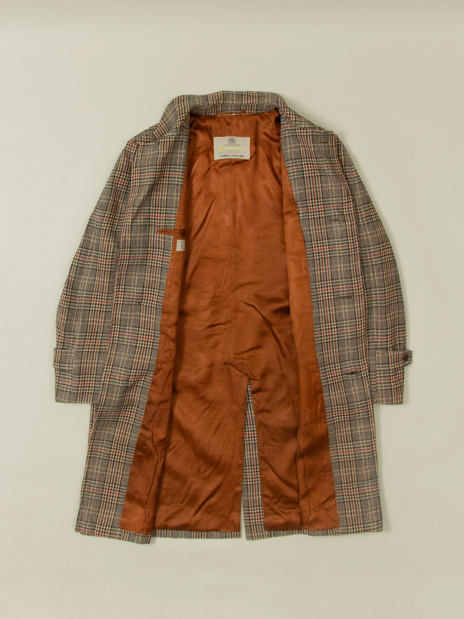 Vtg 1980s Aquascutum 'Lord & Taylor' Wool Coat - Made in England (L) - Image 5