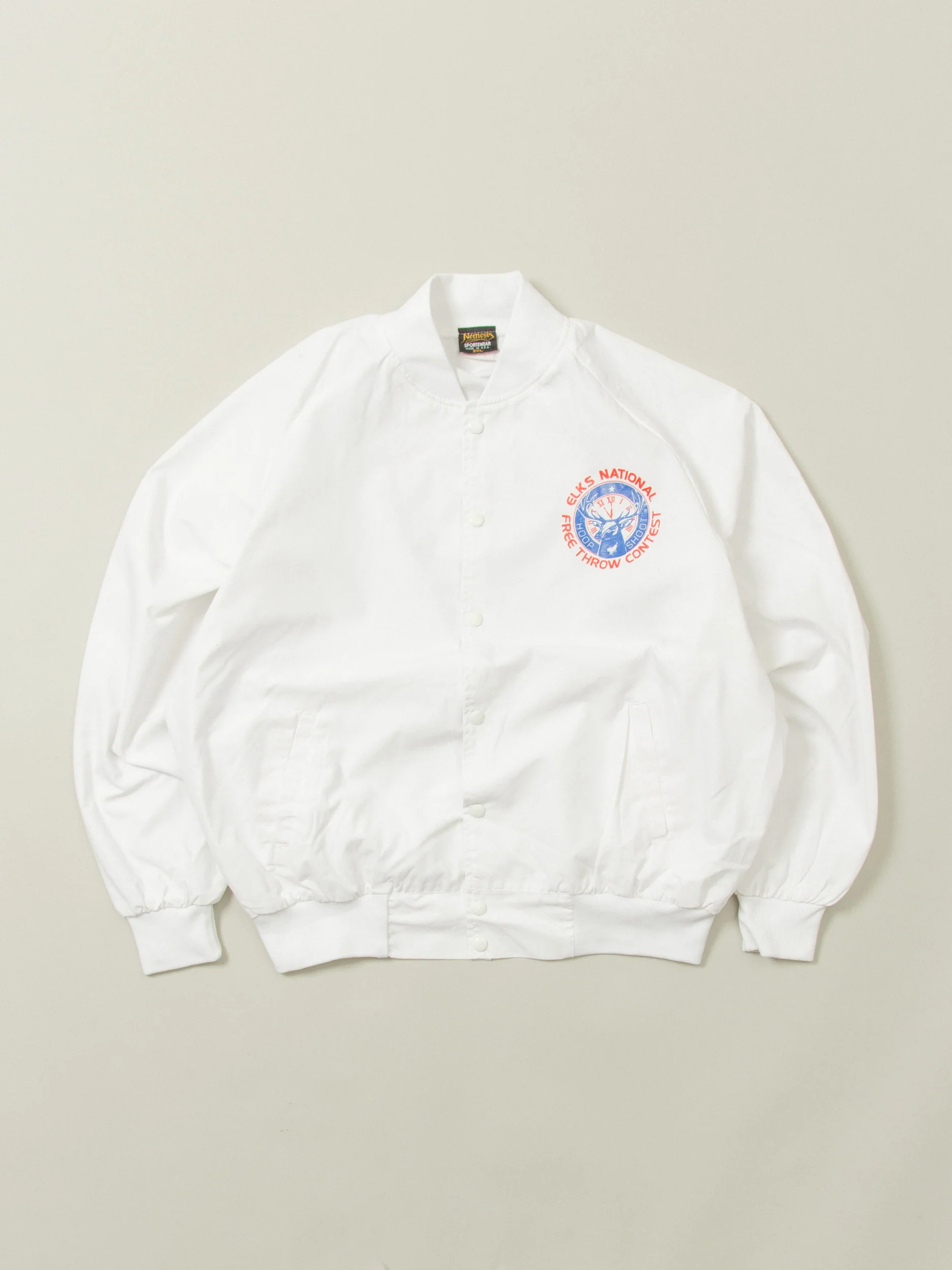 Vtg 1980s Basketball Bomber Jacket - Made in USA (XXL)
