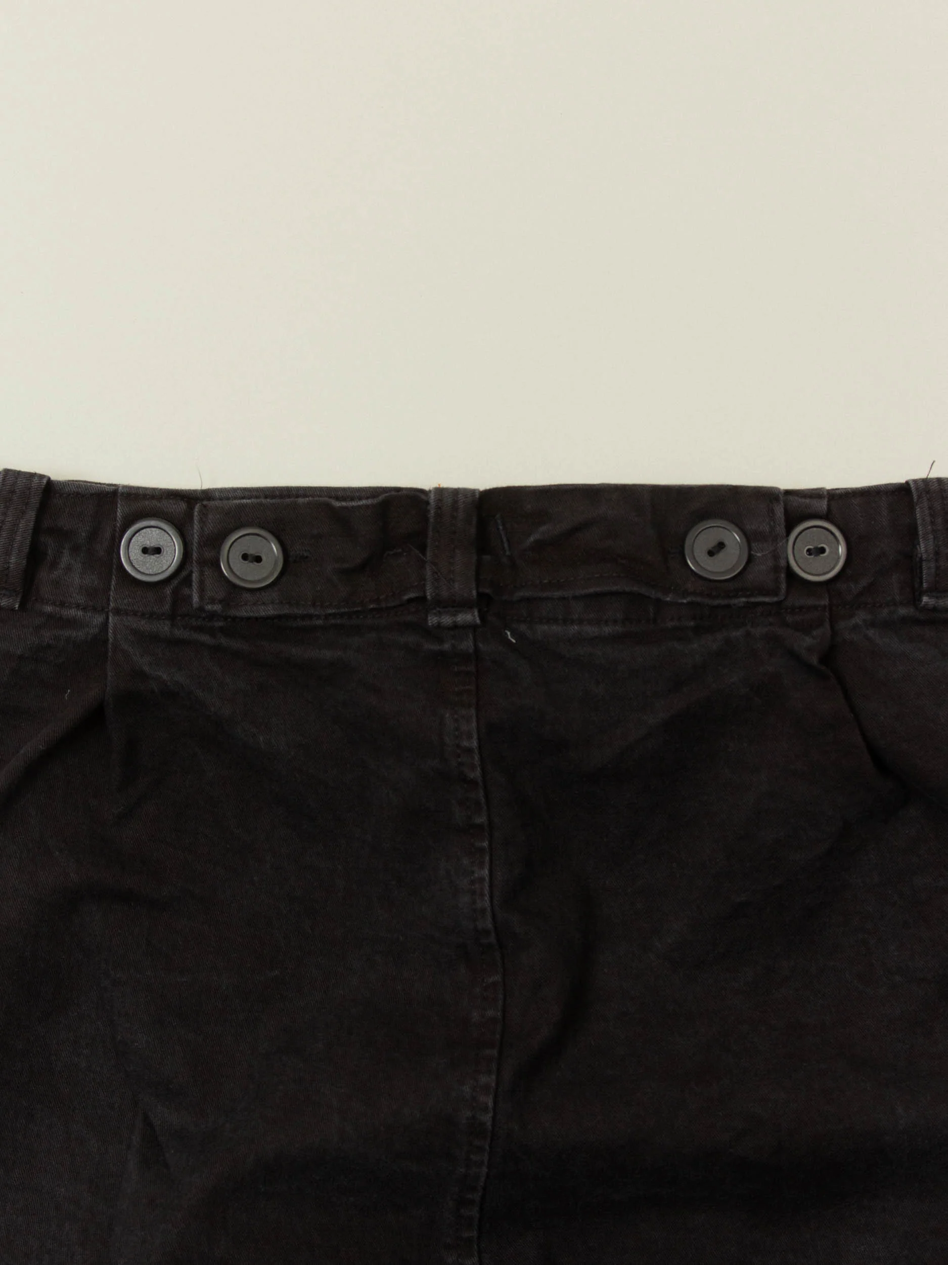 Vtg 1980s Black 'Fatigue' Trousers (32x30) - Image 4