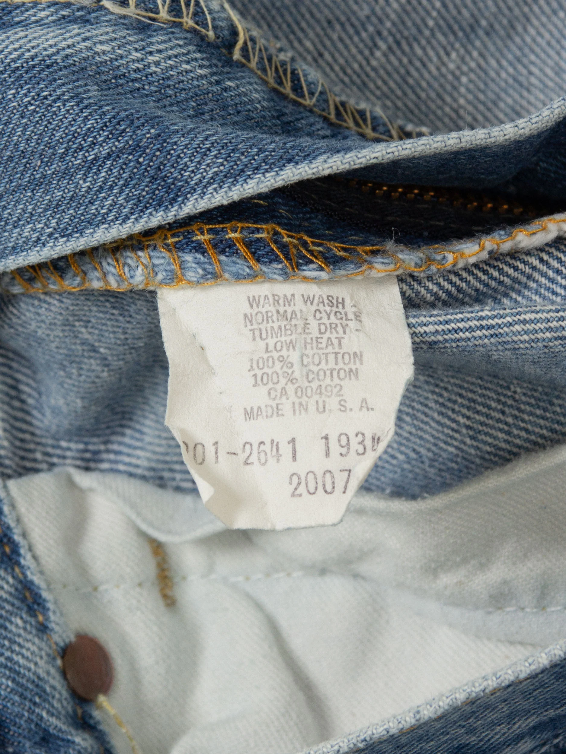 Vtg 1980s Bootcut Lee Rider Jeans - Made in USA (34x27) - Image 4