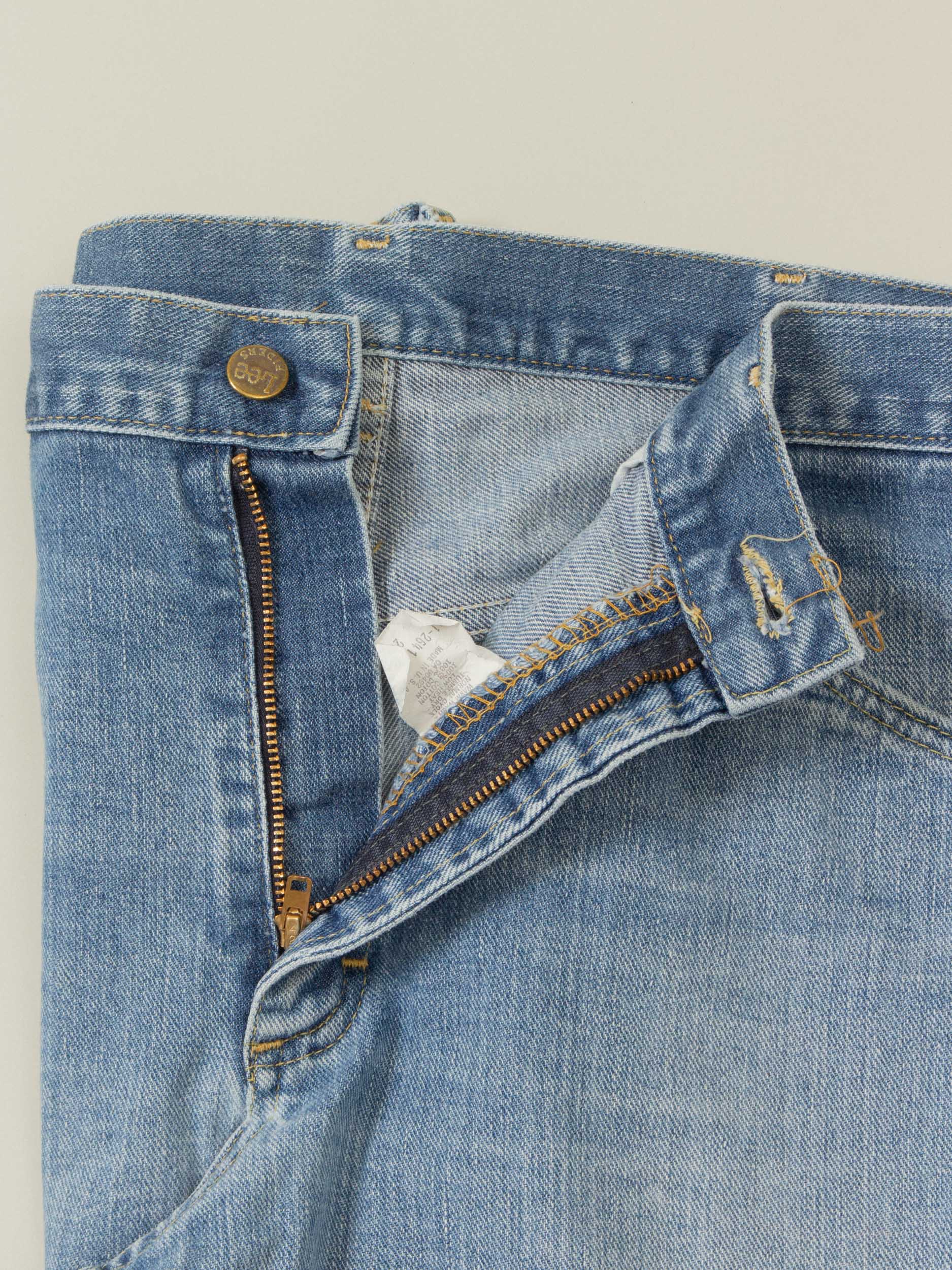 Vtg 1980s Bootcut Lee Rider Jeans - Made in USA (34x27) - Image 5