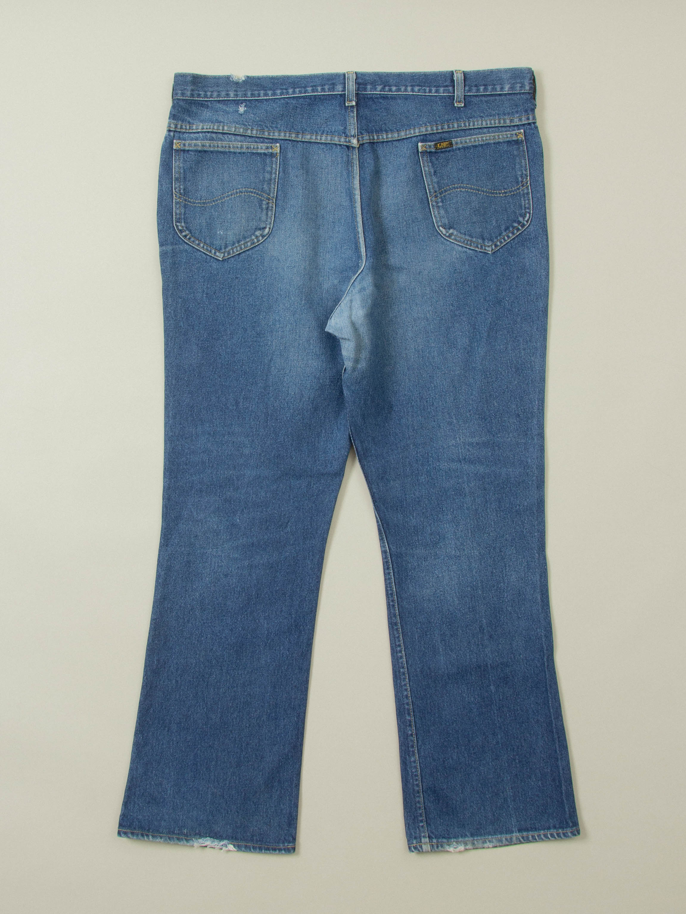 Vtg 1980s Bootcut Lee Riders Jeans - Made in USA (34x31) - Image 3
