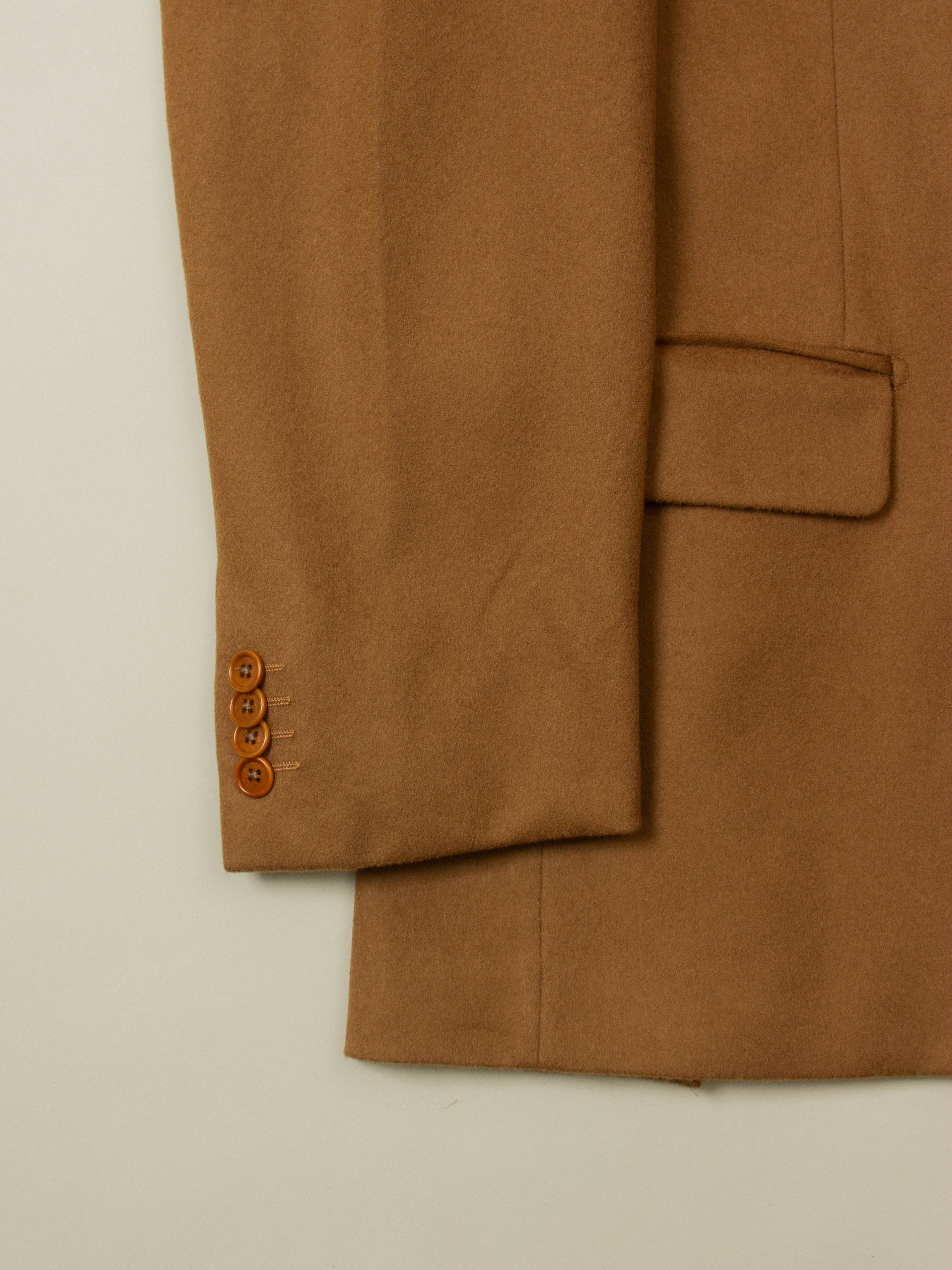 Vtg 1980s Brown Wool Blazer - Made in Italy (M/L) - Image 2