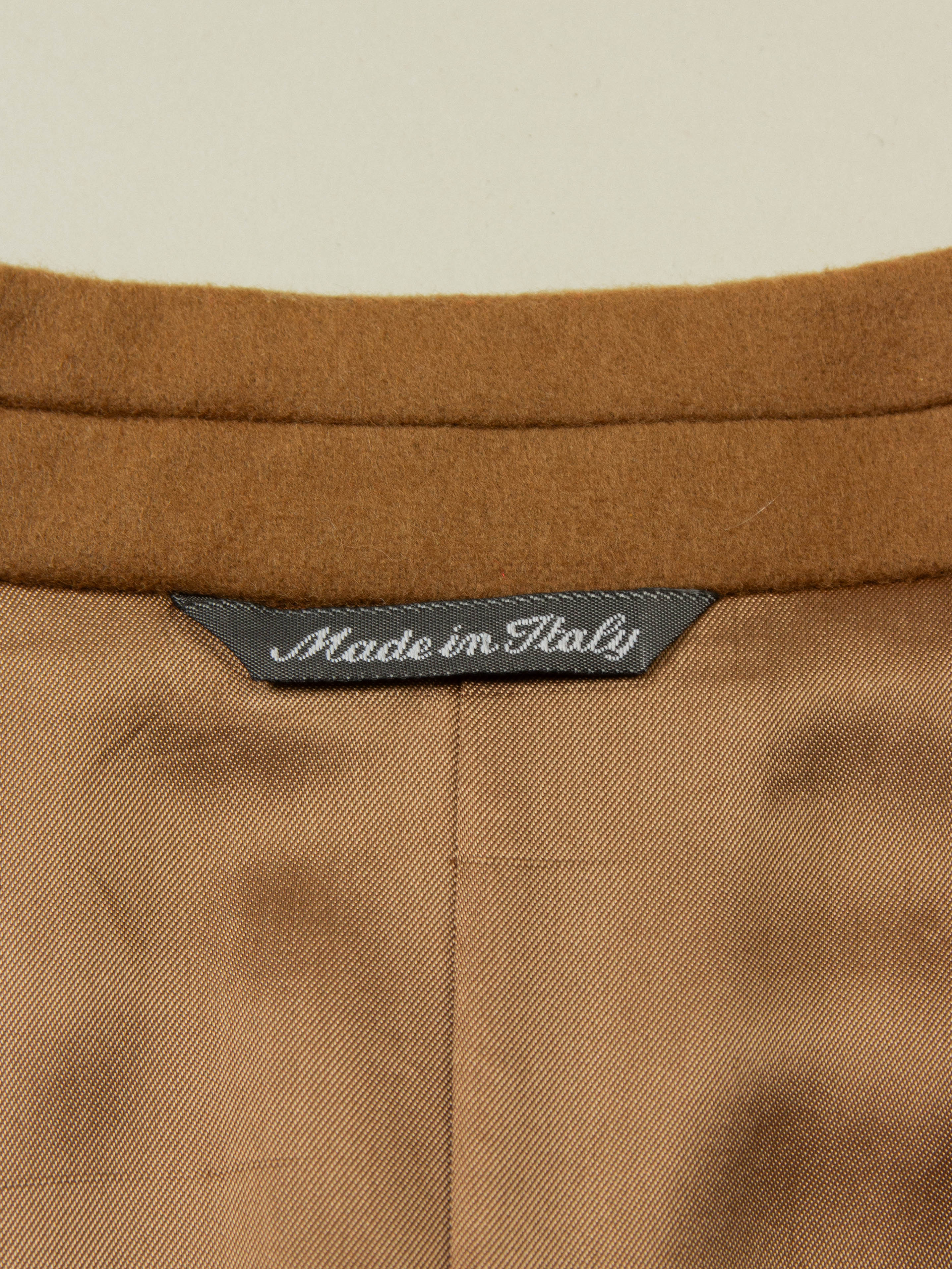 Vtg 1980s Brown Wool Blazer - Made in Italy (M/L) - Image 3