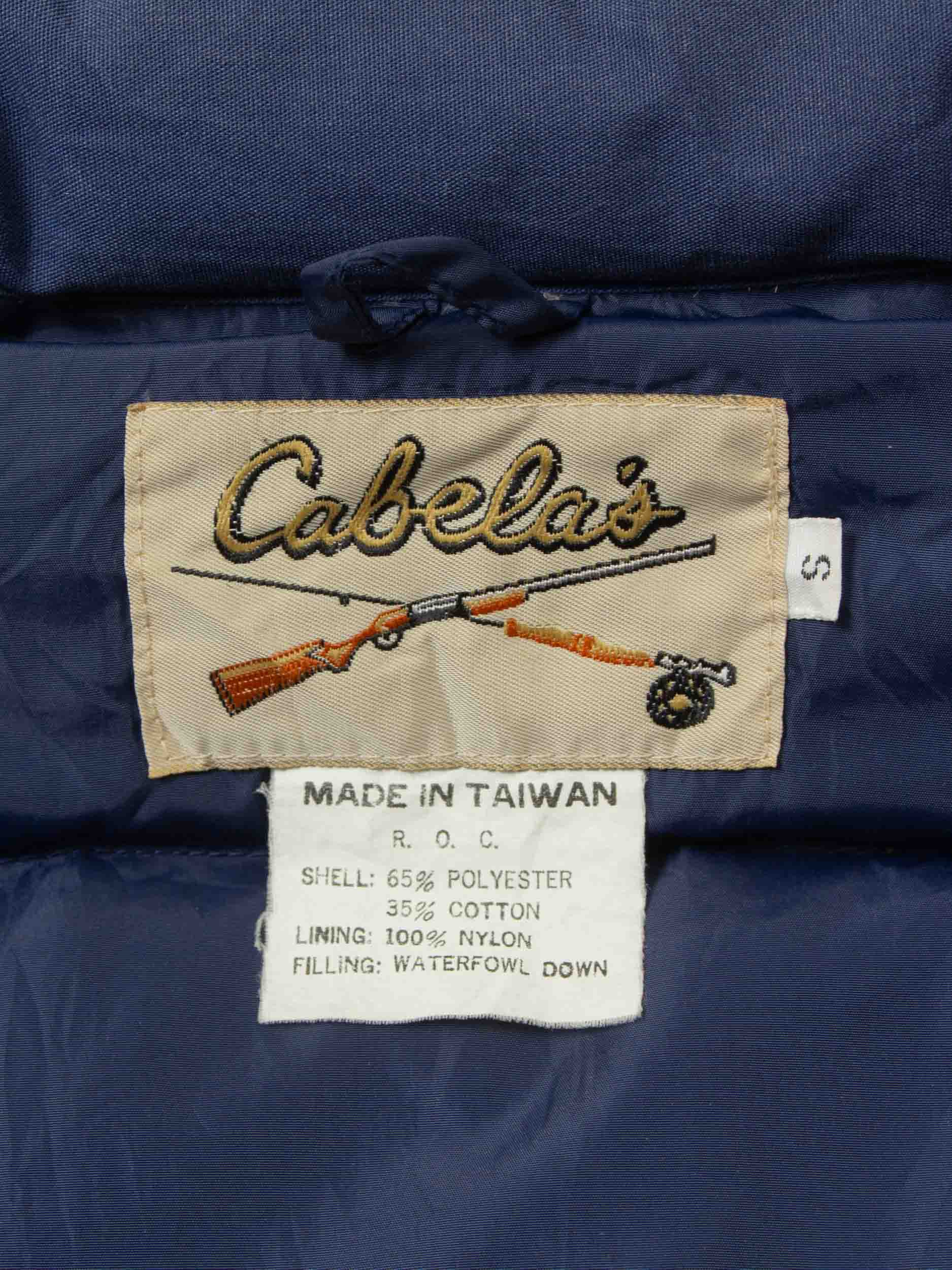 Vtg 1980s Cabela's Down Puffer Vest (S) - Image 3