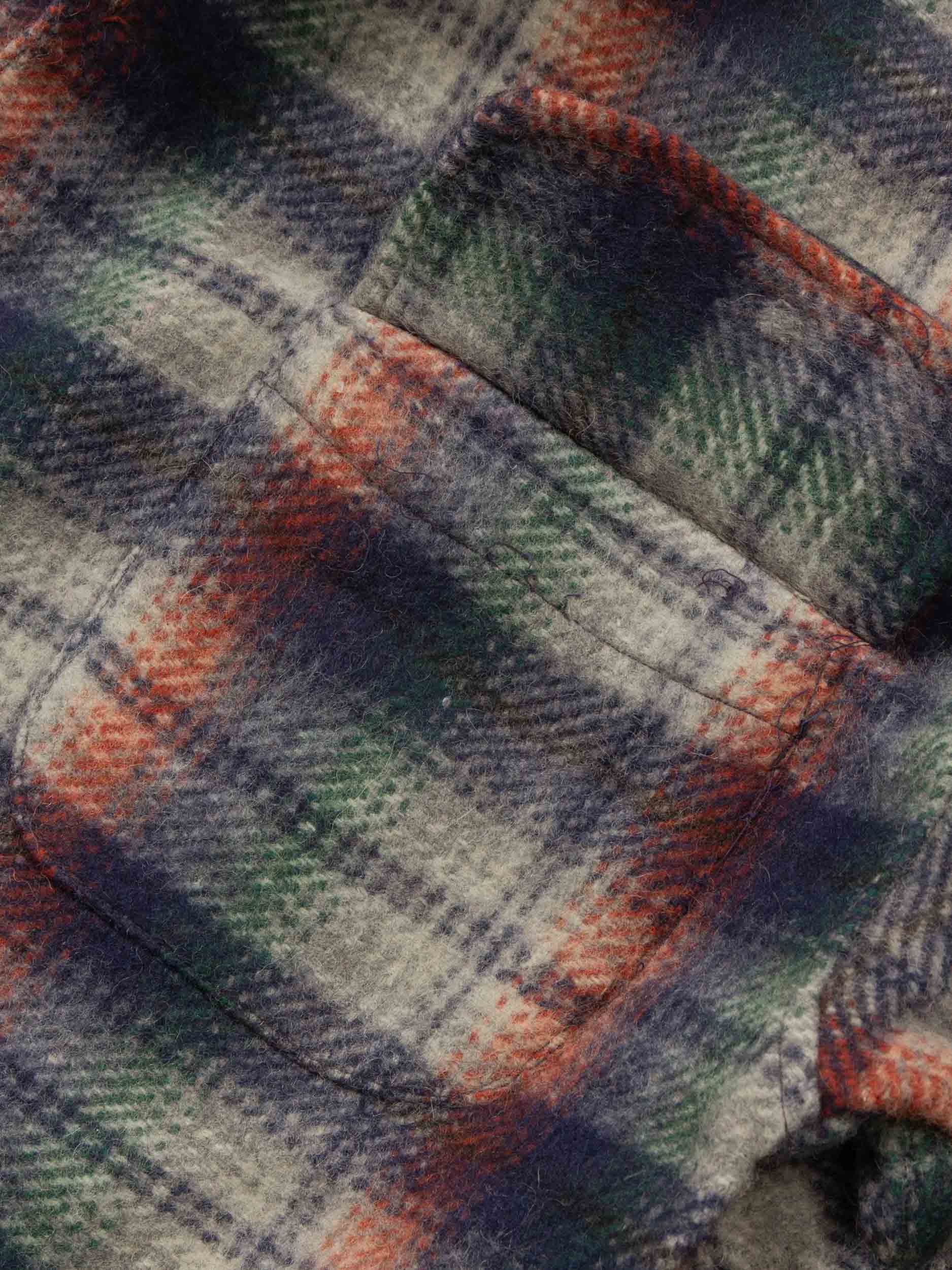 Vtg 1980s Checkered Plaid Shirt (L) - Image 5