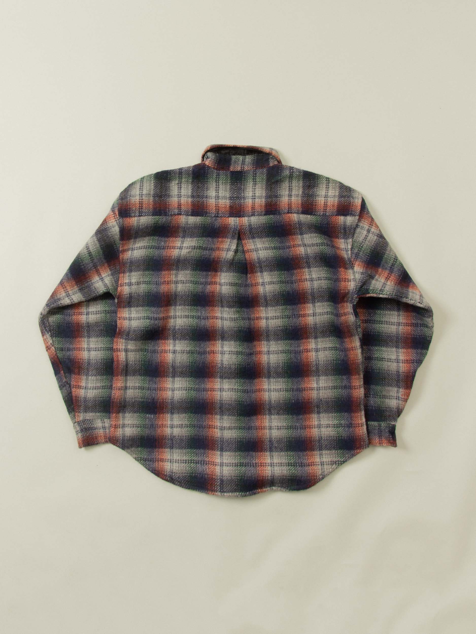 Vtg 1980s Checkered Plaid Shirt (L) - Image 6