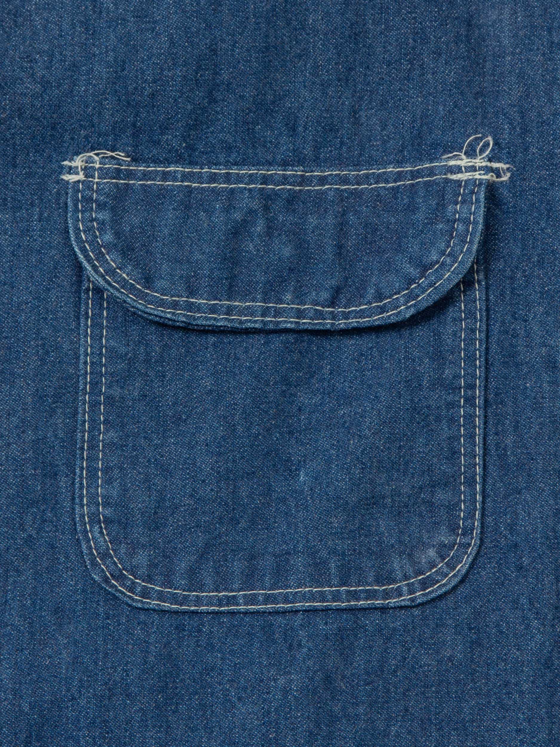 Vtg 1980s Chore Denim Loco Vest (XL) - Image 4