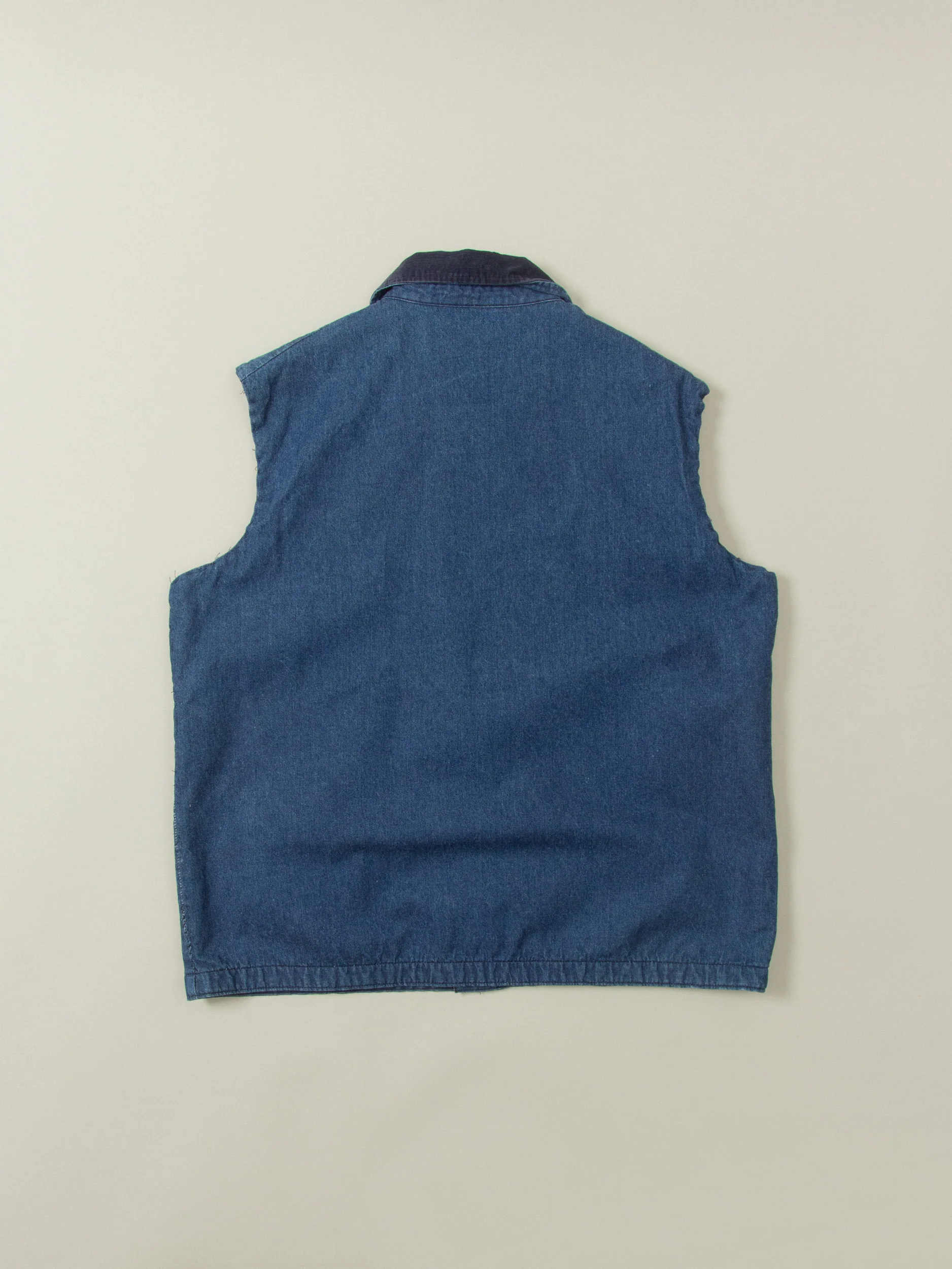 Vtg 1980s Chore Denim Loco Vest (XL) - Image 5