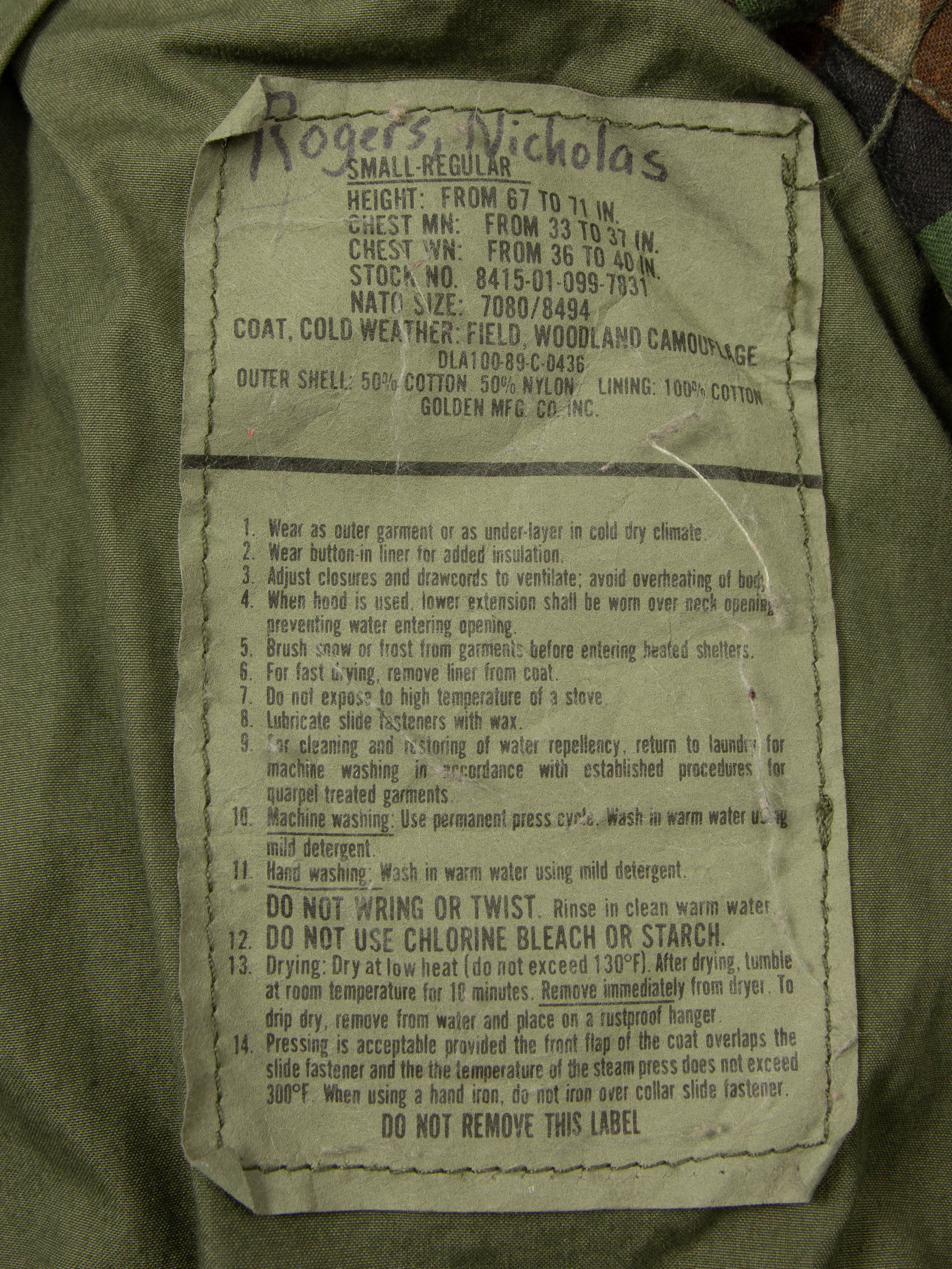 Vtg 1980s Civil Air Patrol M-65 Field Jacket (S-Reg) - Image 6
