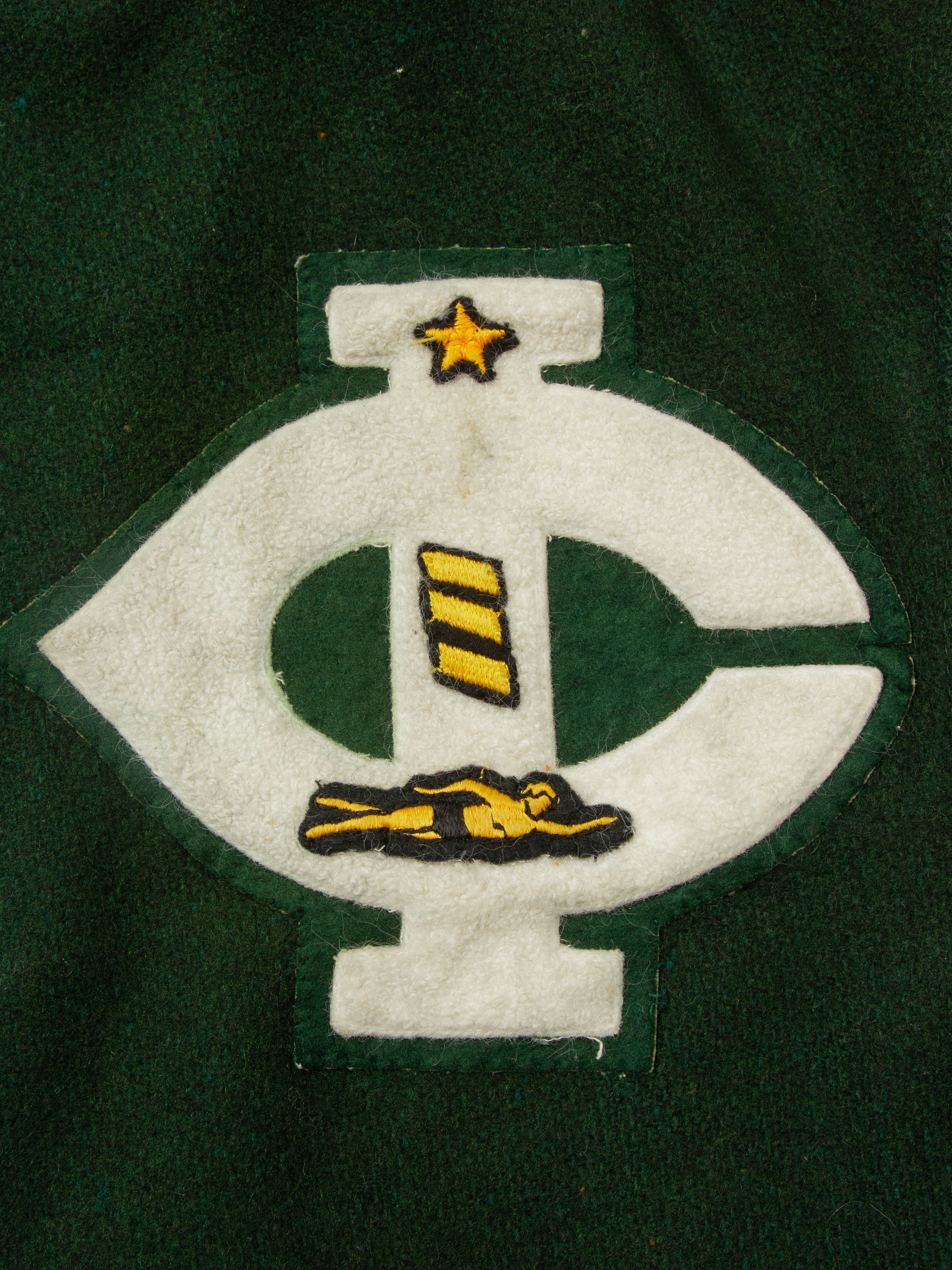 Vtg 1980s DeLong Varsity Wool Jacket (S) - Image 5