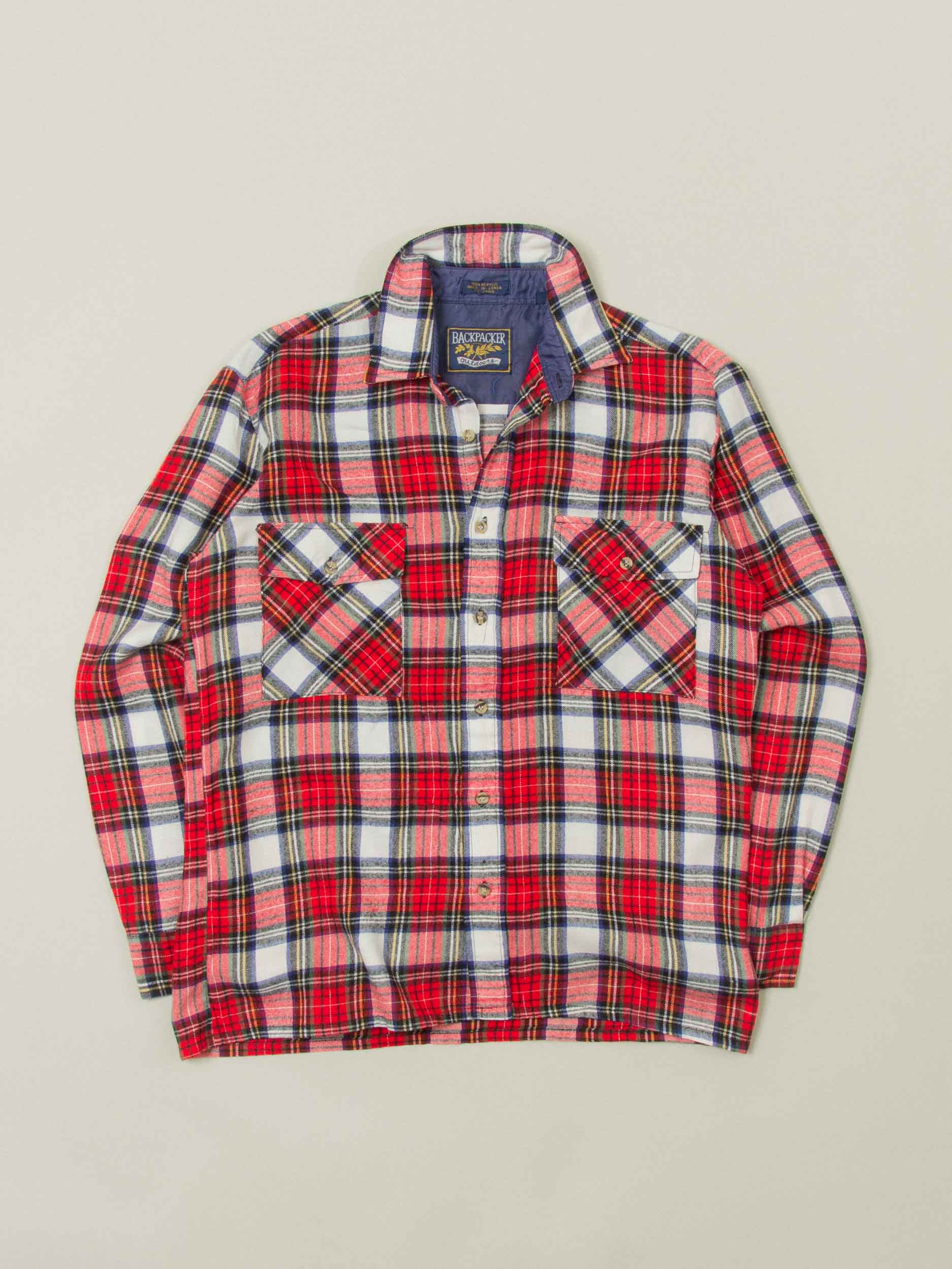 Vtg 1980s Flannel Shirt – Made in Korea (M)