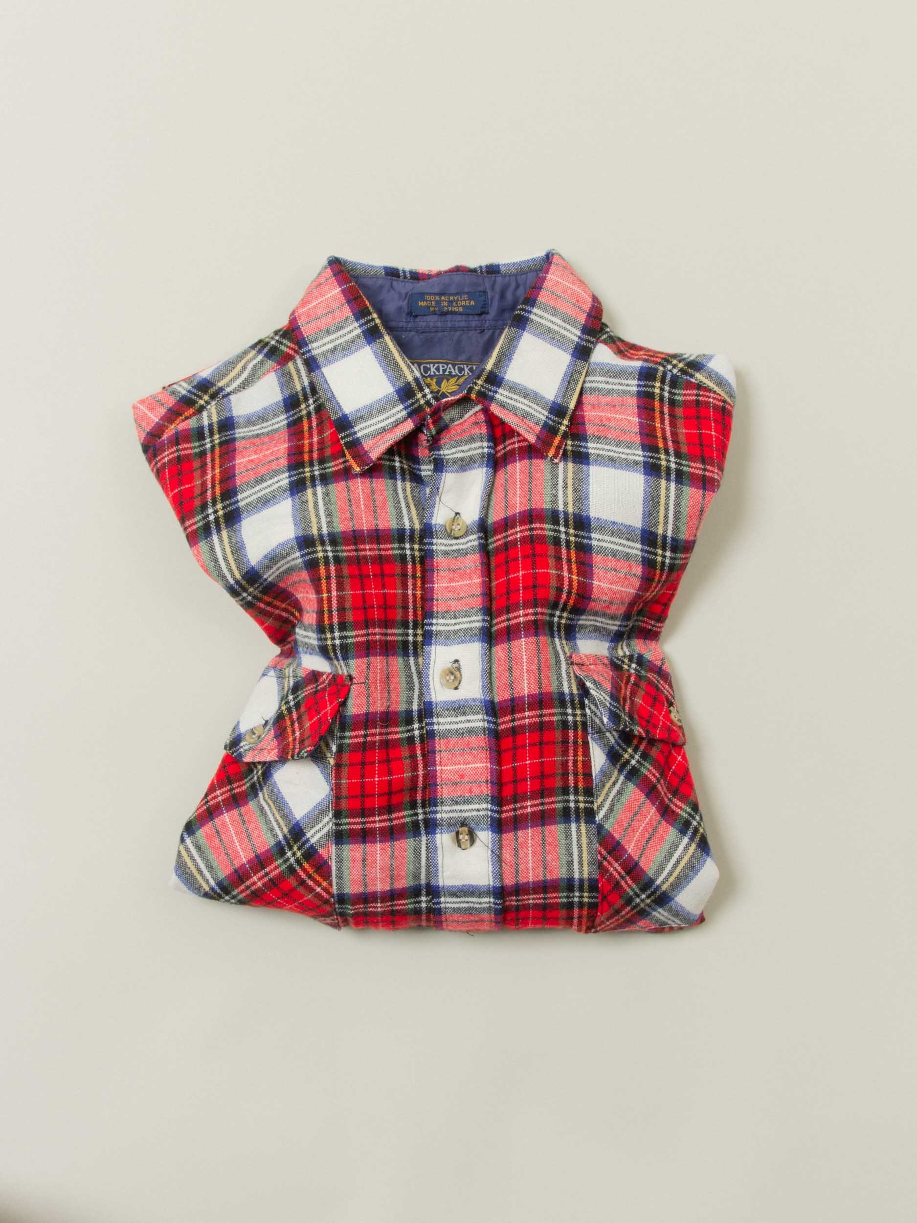 Vtg 1980s Flannel Shirt – Made in Korea (M) - Image 5
