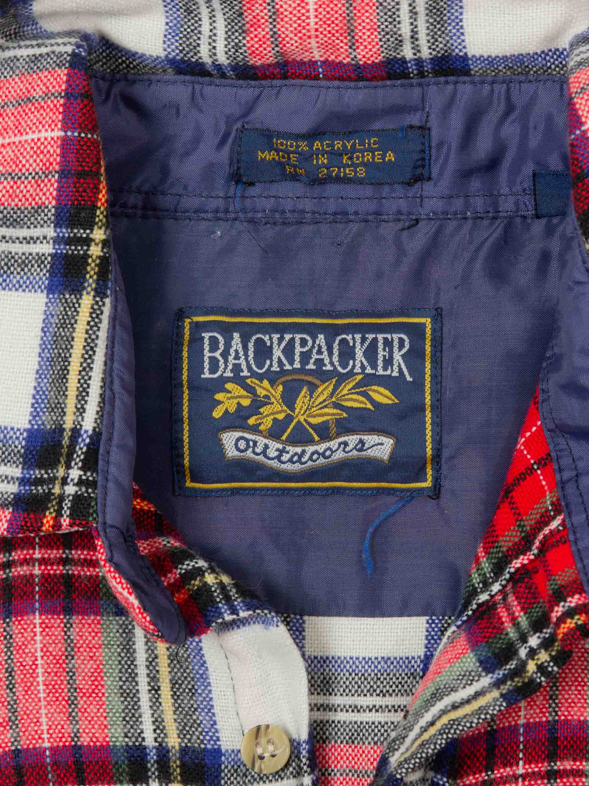 Vtg 1980s Flannel Shirt – Made in Korea (M) - Image 6
