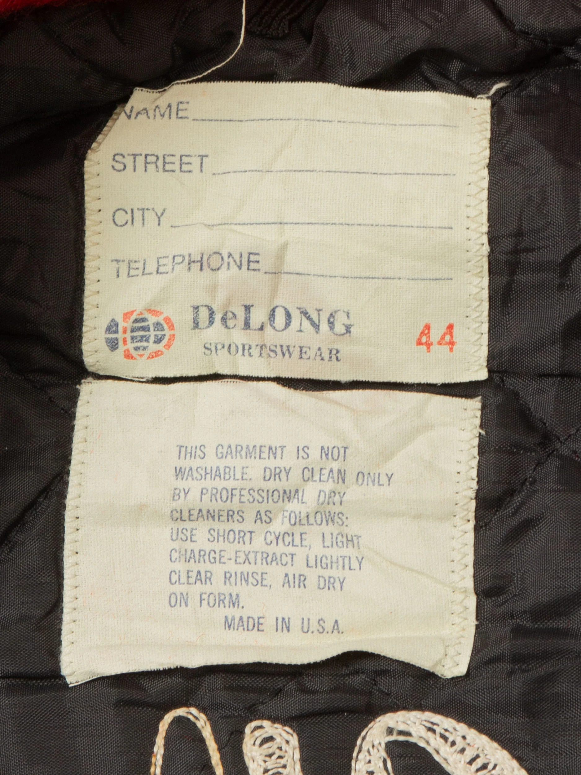 Vtg 1980s 'Fort Walton Beach High' Varsity Jacket - Made in USA (S) - Image 3